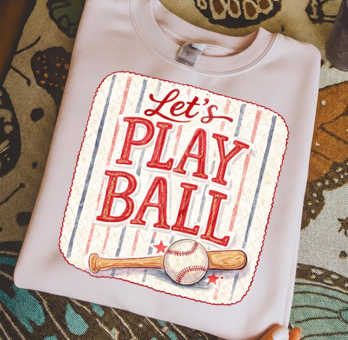 Let's Play Ball DTF Graphics