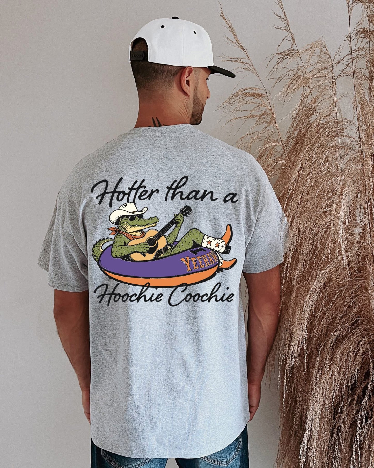 Hotter Than A Hoochie Coochie DTF Graphics (On Back)