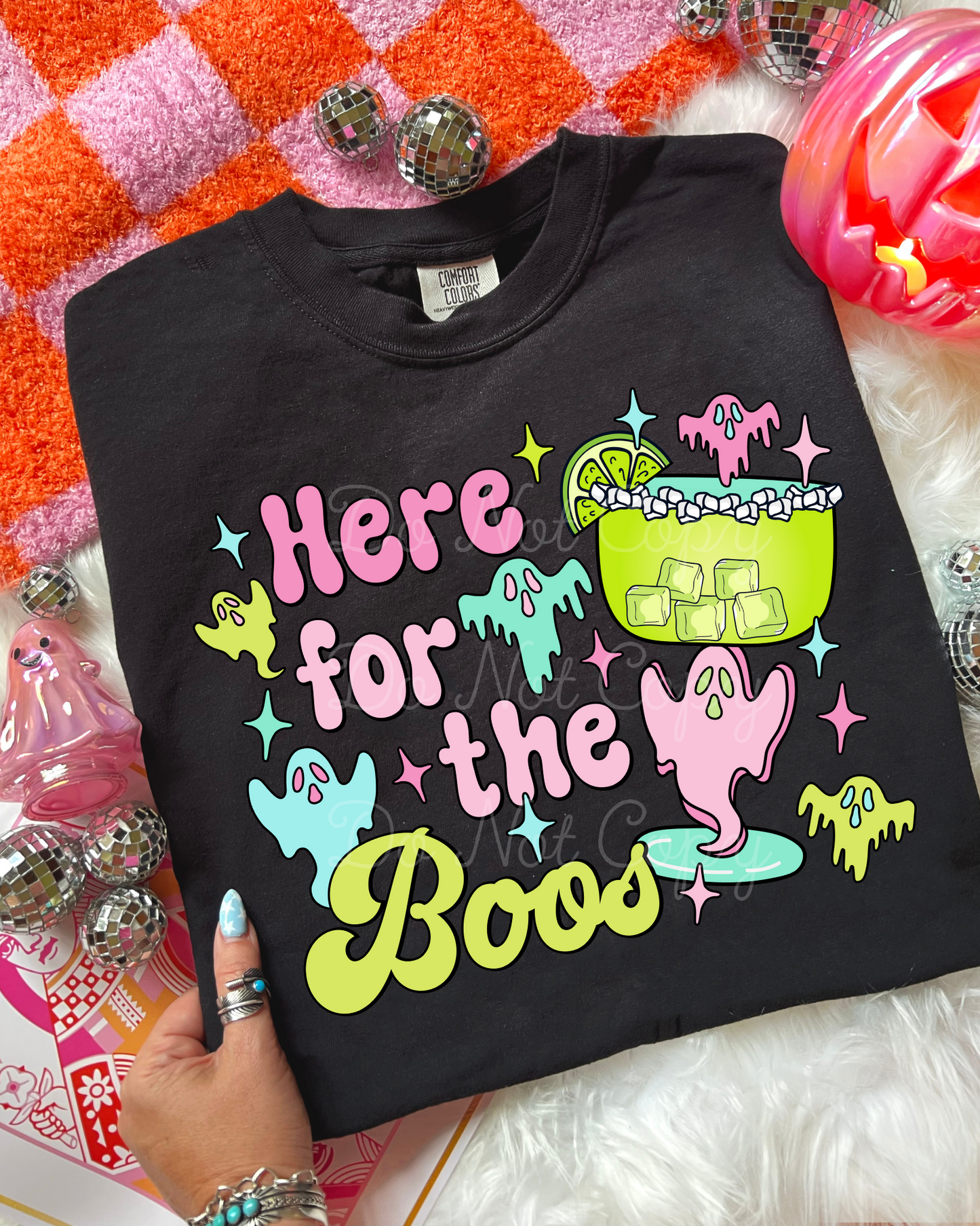 Here For The Boos DTF Graphics