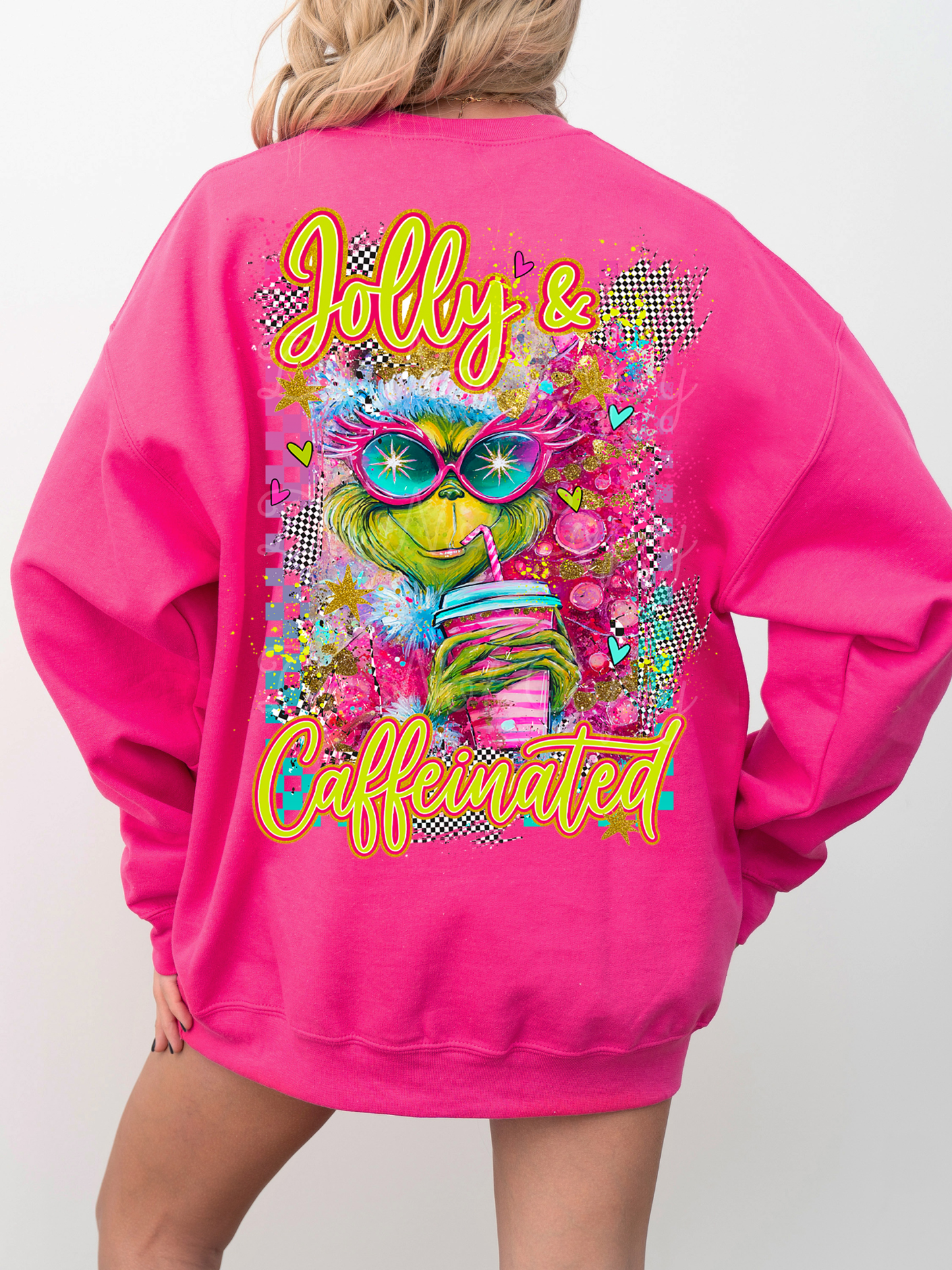 Jolly & Caffeinated (on back) DTF Graphics