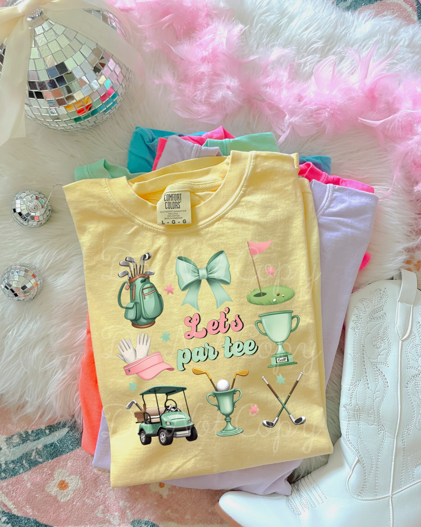 Let’s Par Tee DTF Graphics