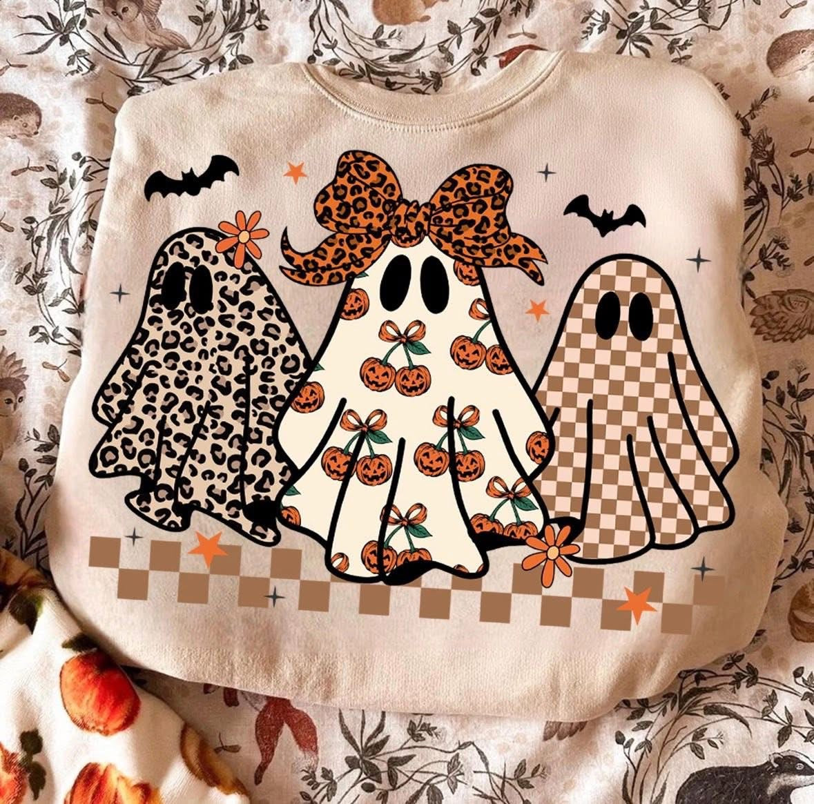 Ghost Trio DTF Graphics