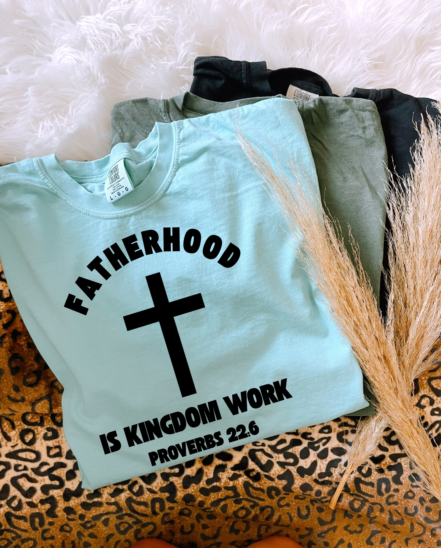 Fatherhood Is Kingdom Work *Black* PNG
