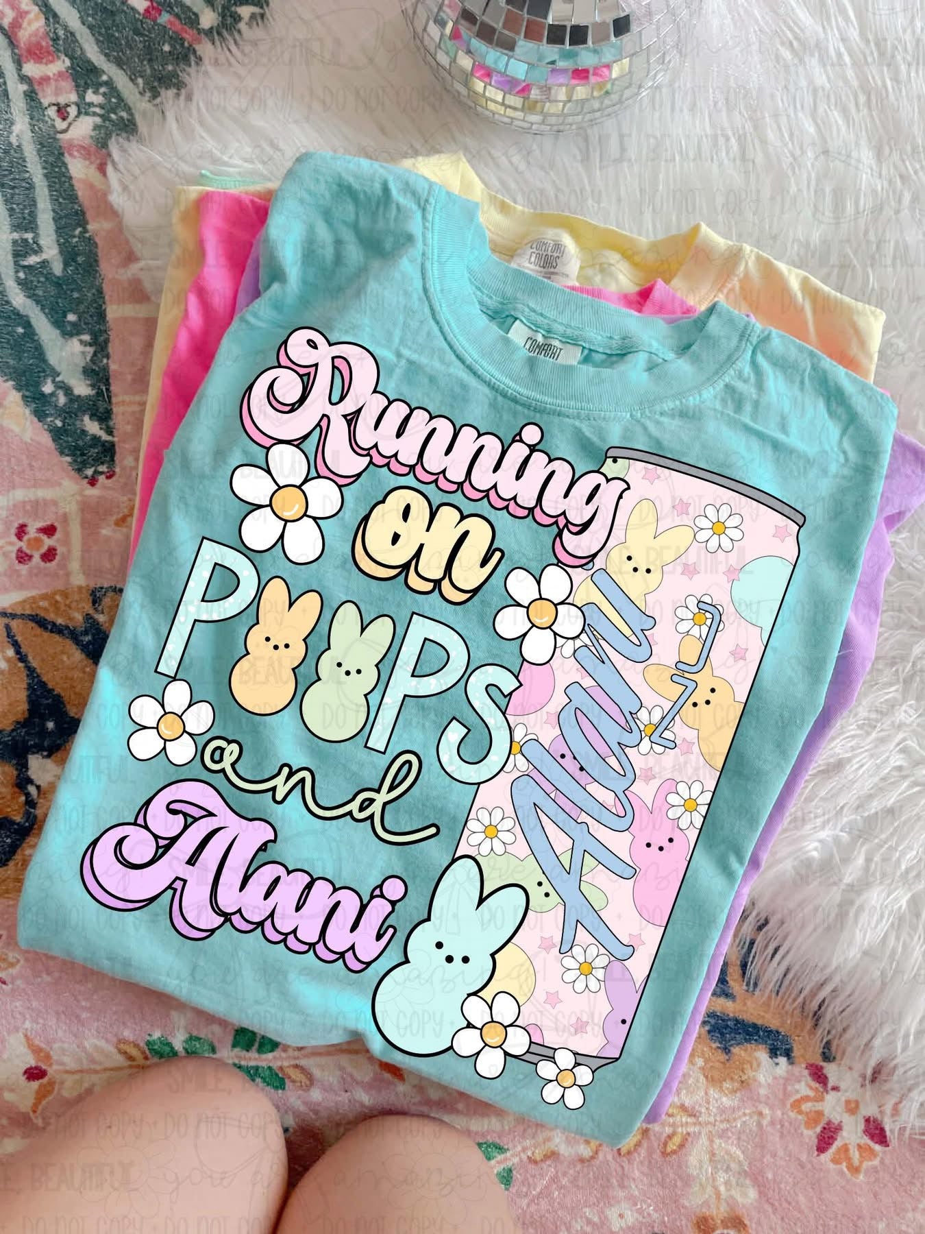 Running On Peeps DTF Graphics
