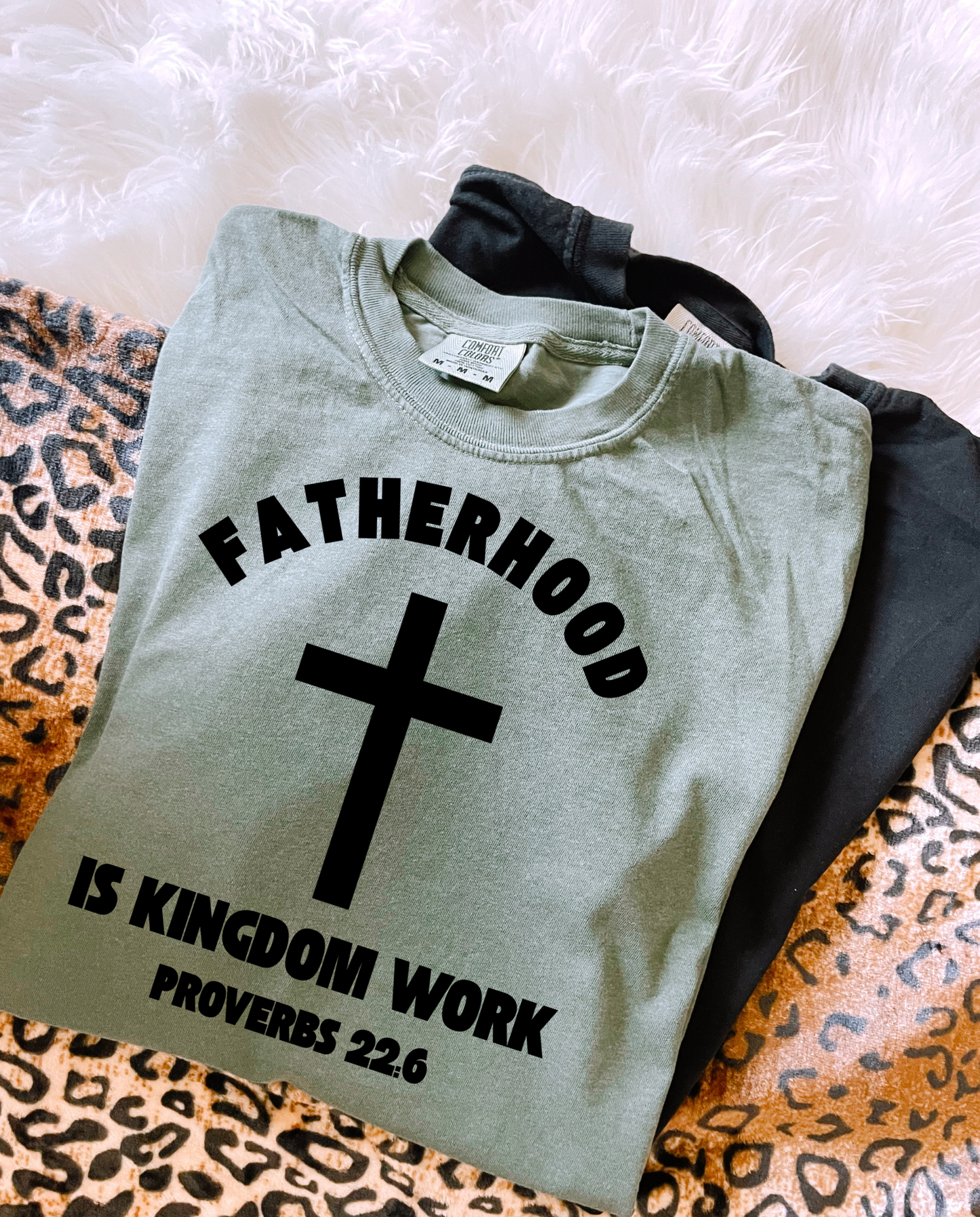 Fatherhood Is Kingdom Work *Black* PNG