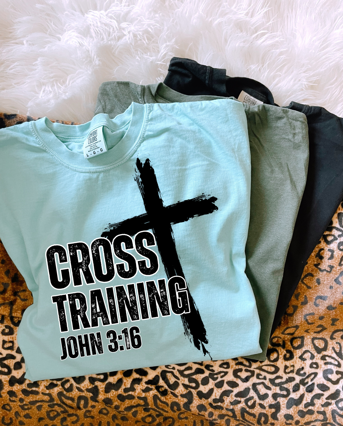 Cross Training John 3:16 *Black* PNG