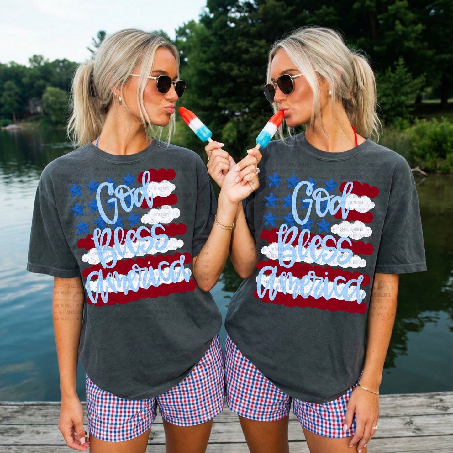 God Bless America DTF Graphics