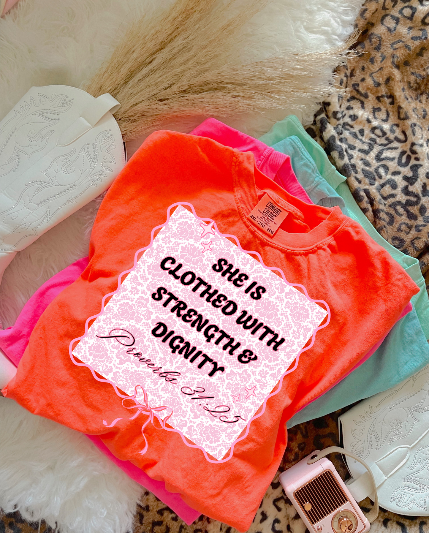 She IS Clothed With Strength & Dignity PNG