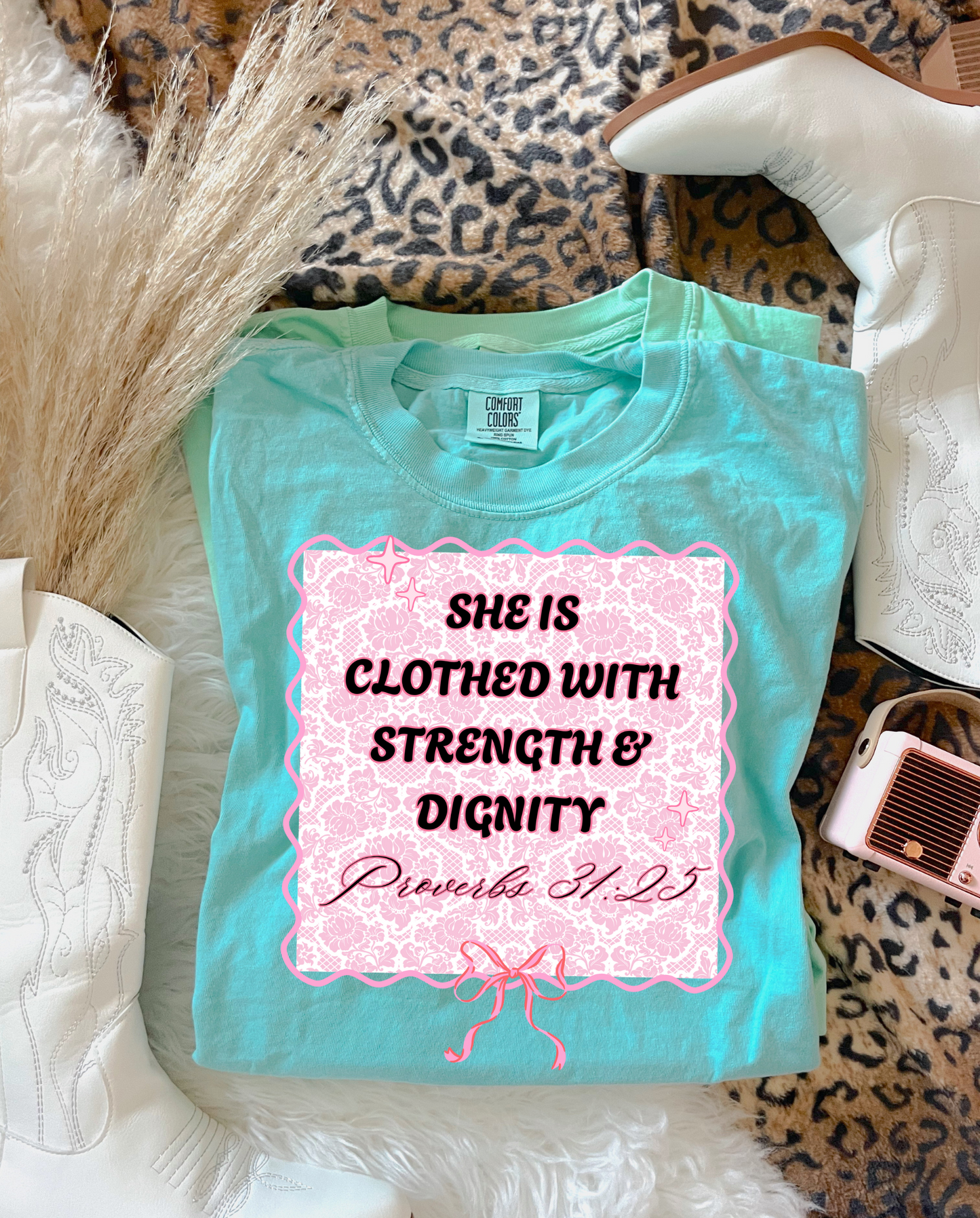 She IS Clothed With Strength & Dignity PNG