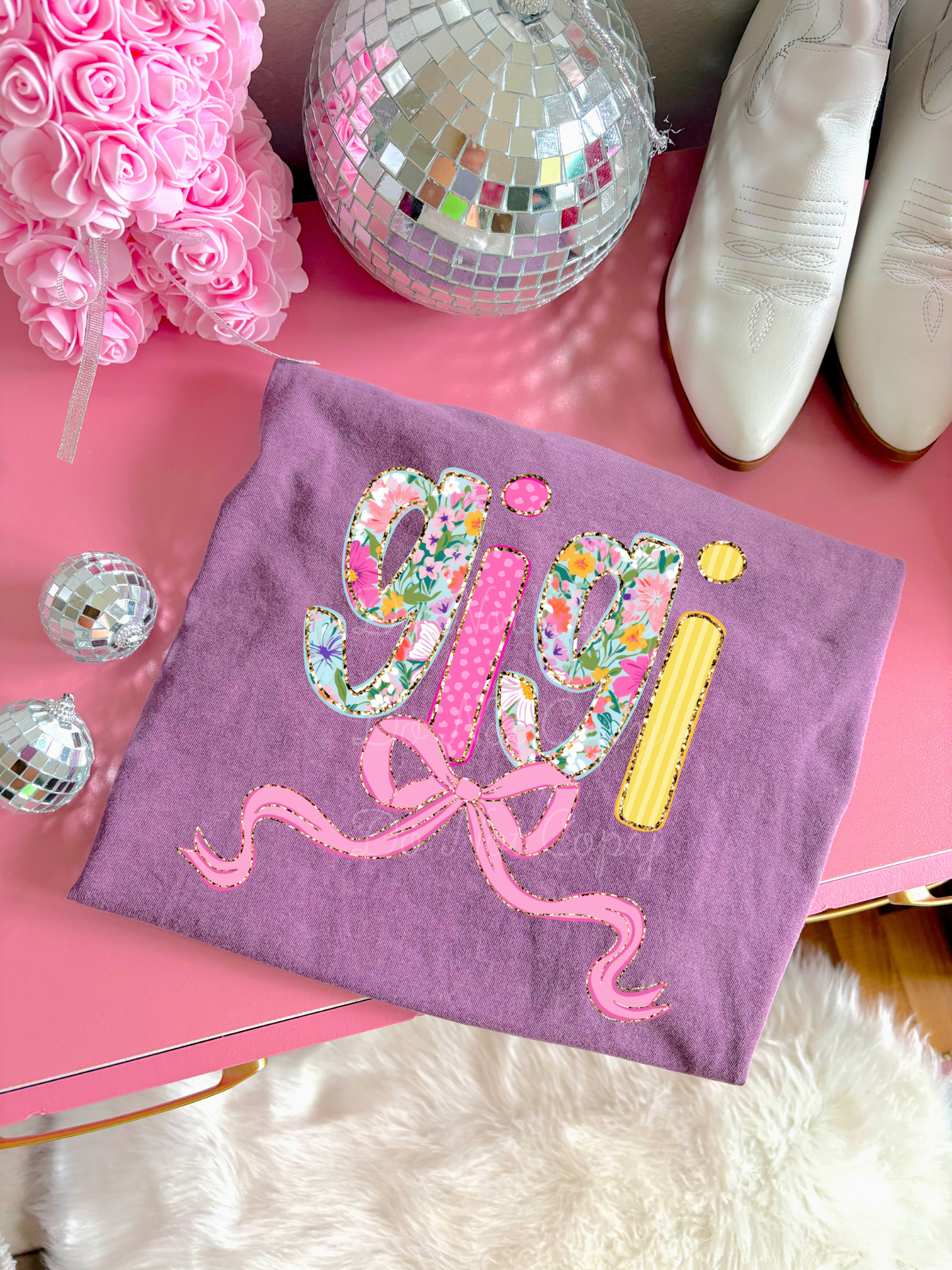 Floral Gigi DTF Graphics