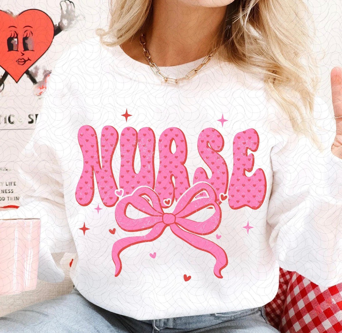 Valentine’s Nurse DTF Graphics