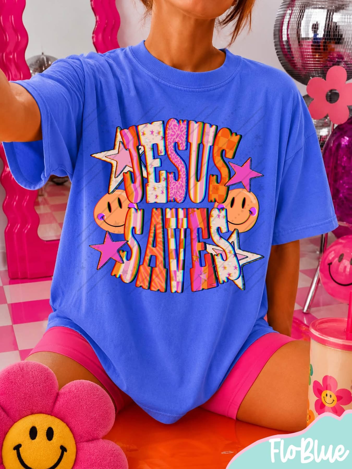 Jesus Saves DTF Graphics