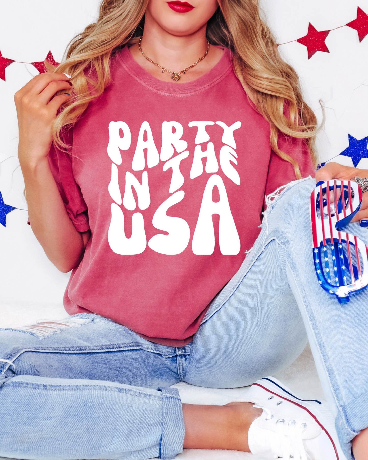 Party In The USA Patriotic DTF Graphics