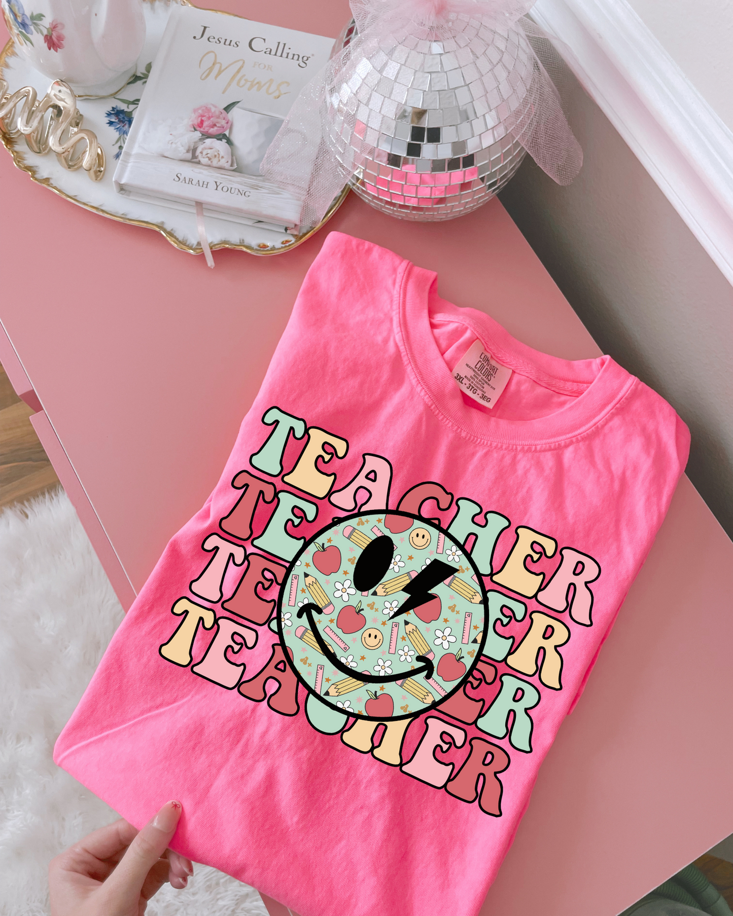 Teacher Smiley DTF Graphics