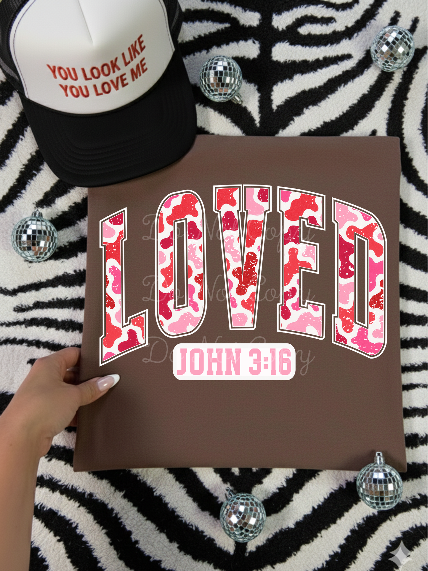 Camo Loved John 3:16 DTF Graphics