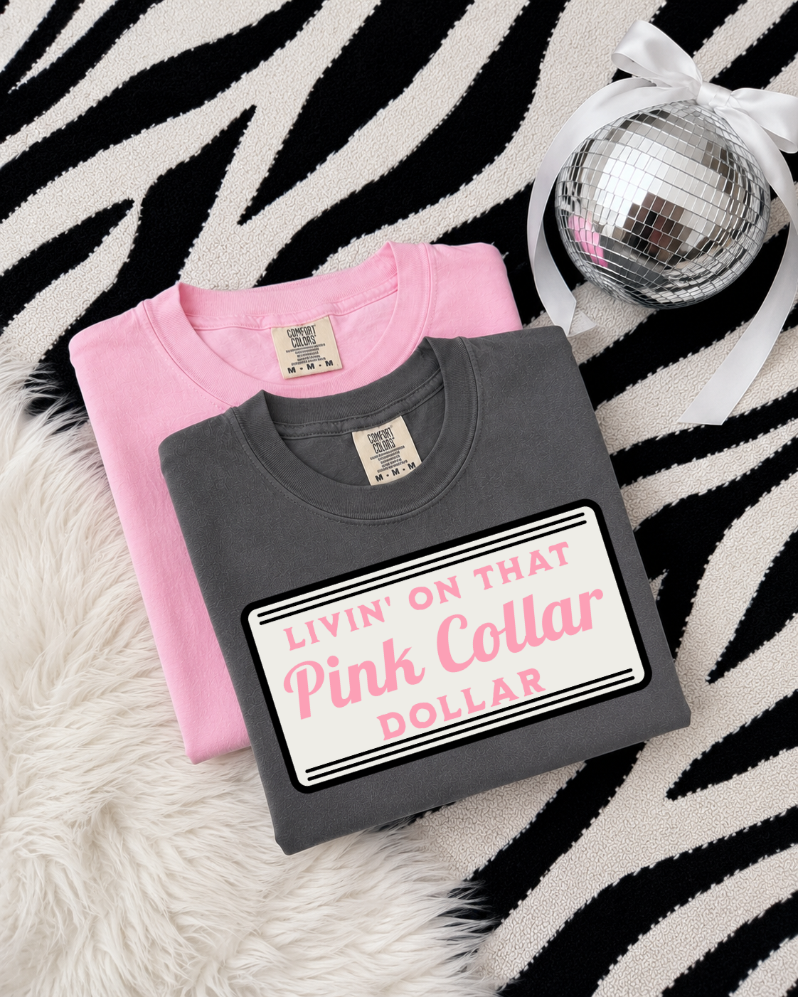 Livin' On That Pink Collar Dollar DTF Graphics