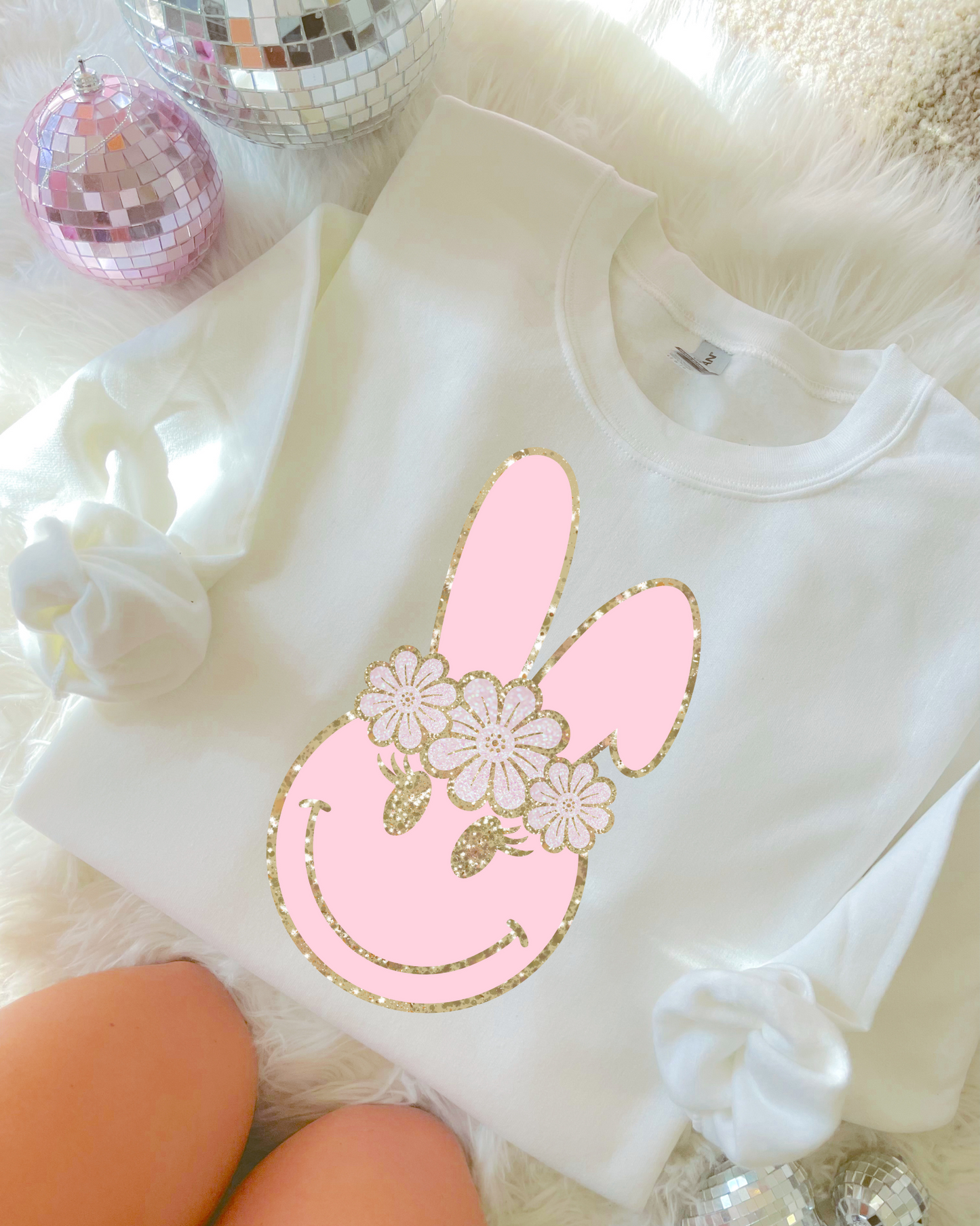 Easter Bunny Smiley DTF Graphics