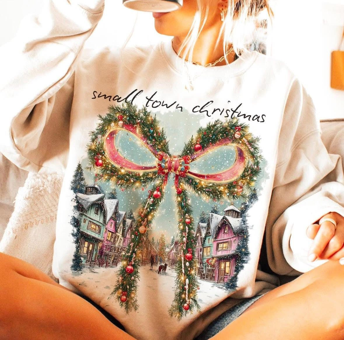 Small Town Christmas DTF Graphics