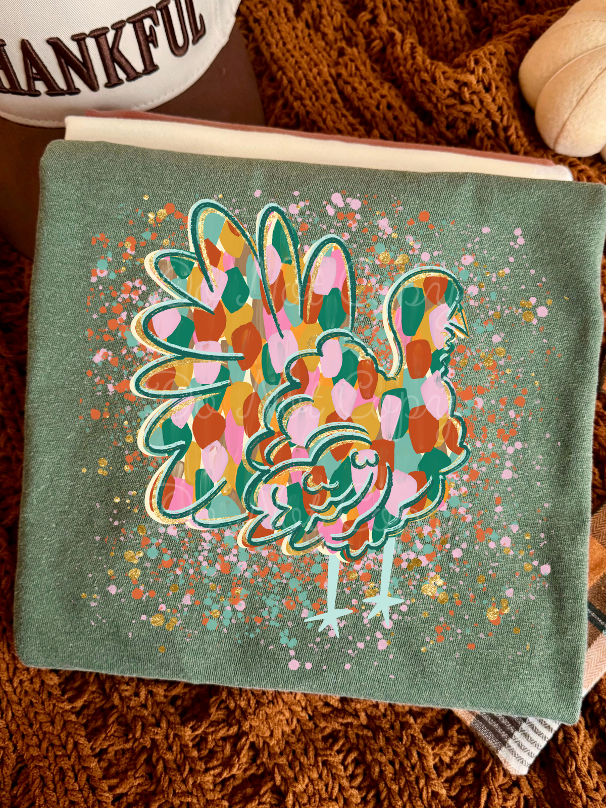 Turkey Splatter DTF Graphics