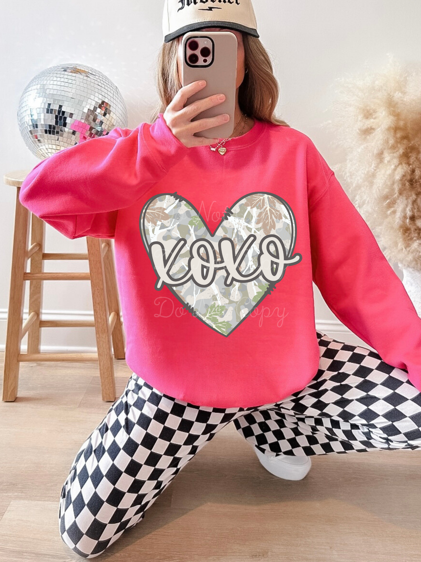 Camo Heart XOXO DTF Graphics