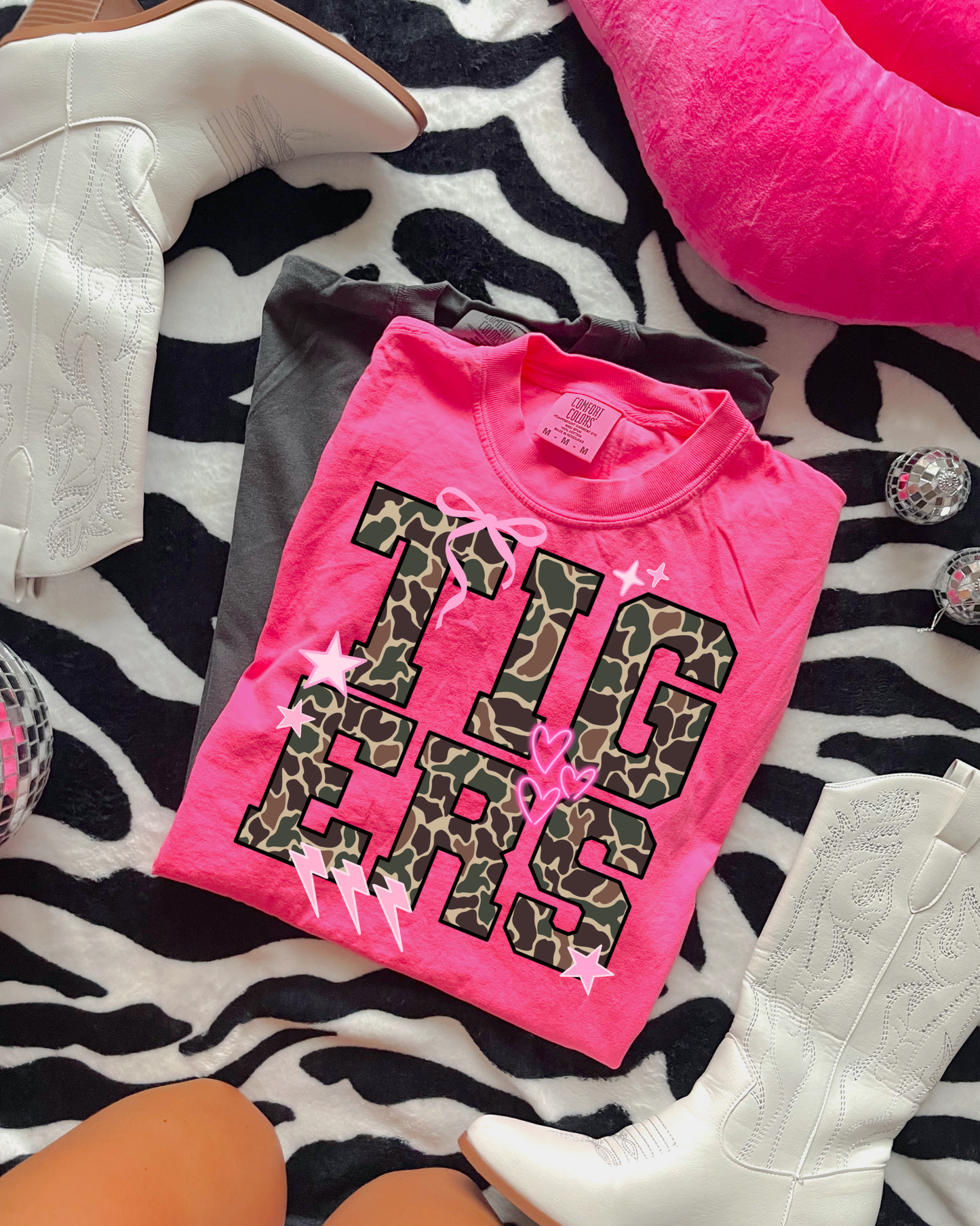 Tigers Camo Mascot DTF Graphics