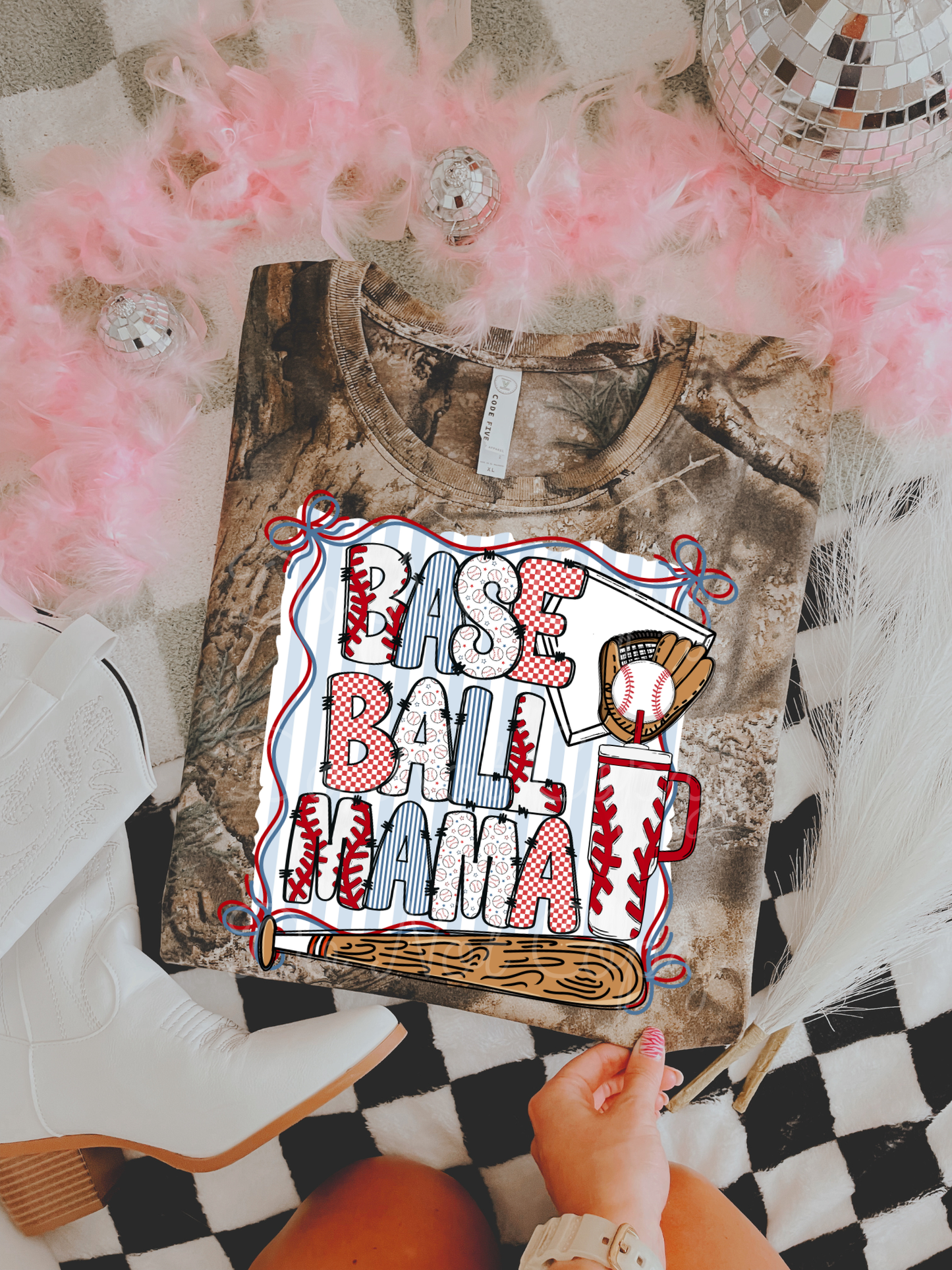 Baseball Mama DTF Graphics