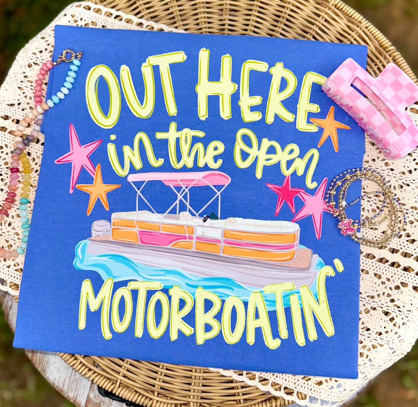 Out Here In The Open Moteorboatin' DTF Graphics