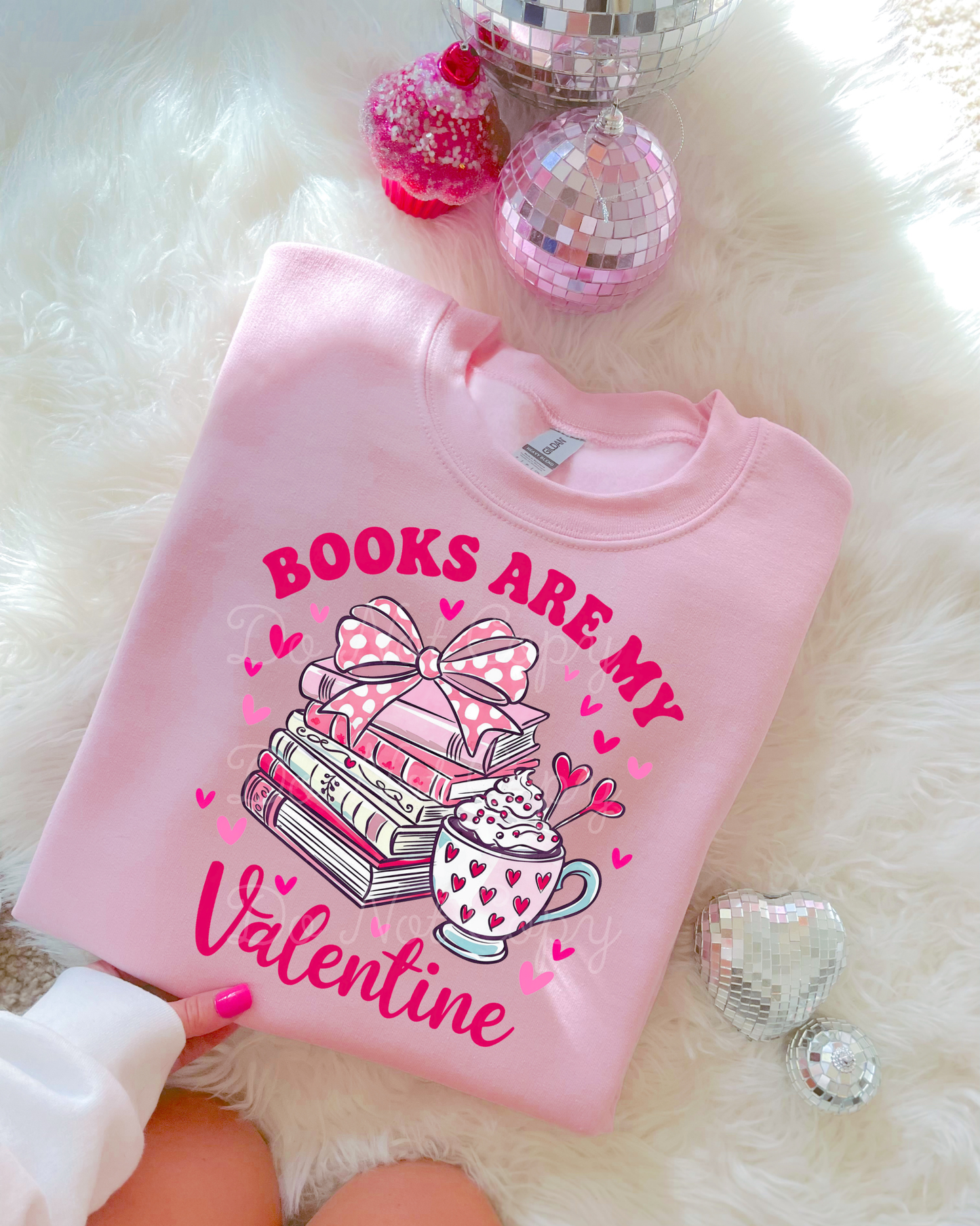 Books Are My Valentine DTF Graphics