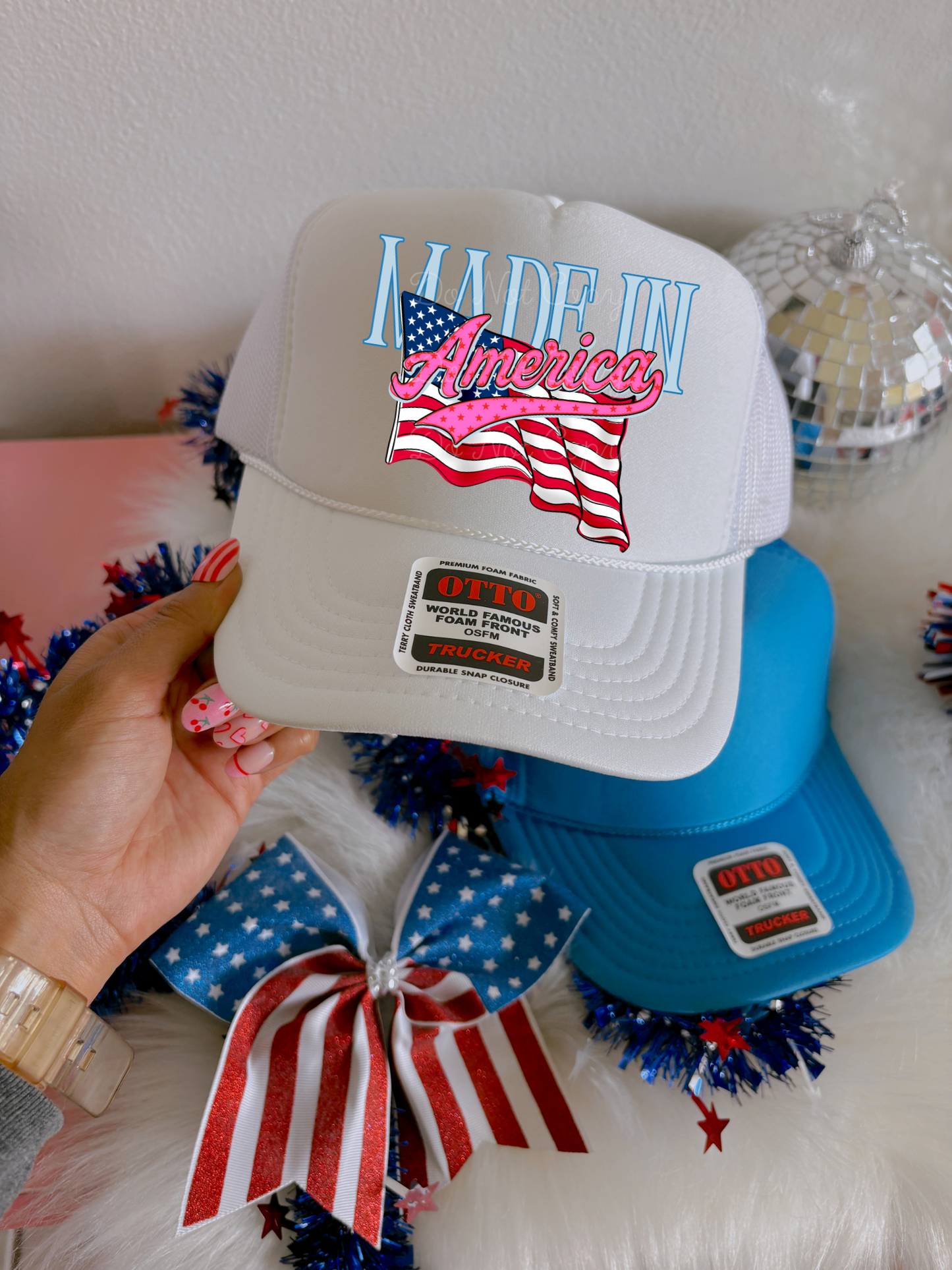 Made In America DTF White Hat
