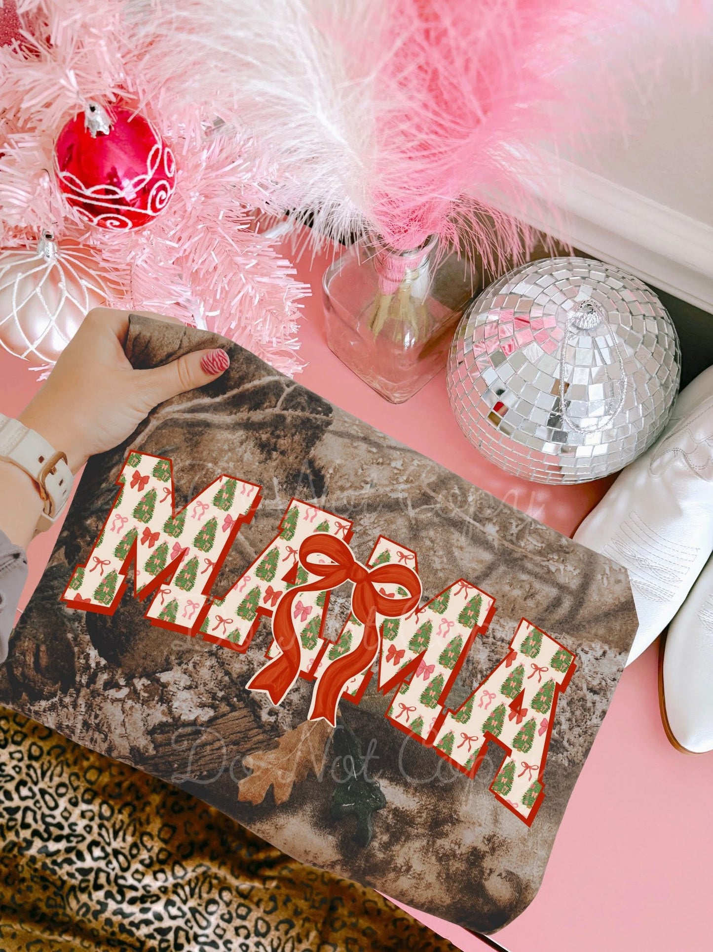 Mama Christmas Tree DTF Graphics