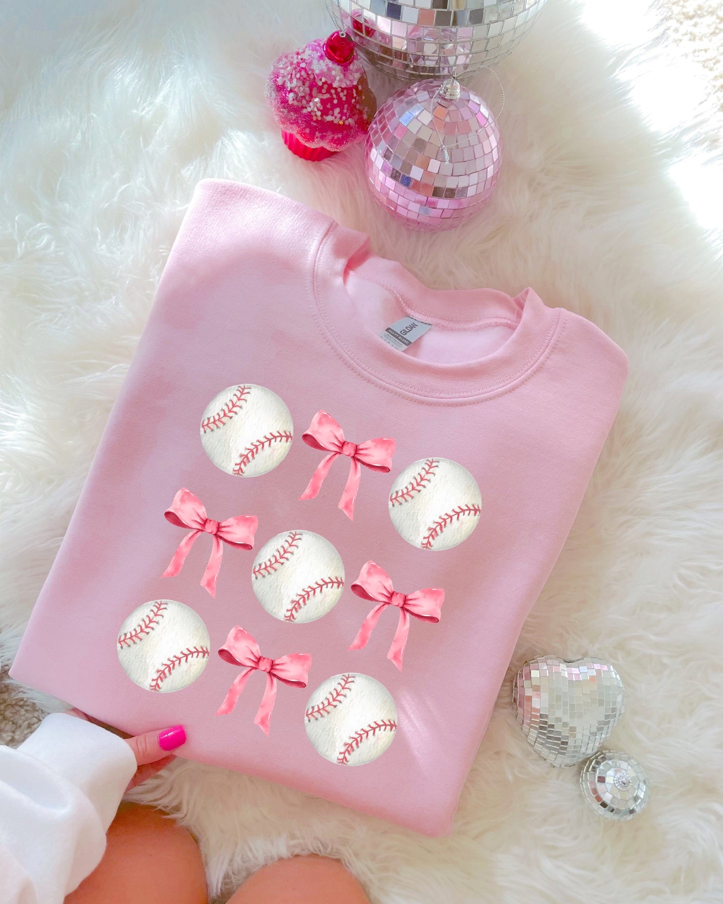 Baseball Bow DTF Graphics