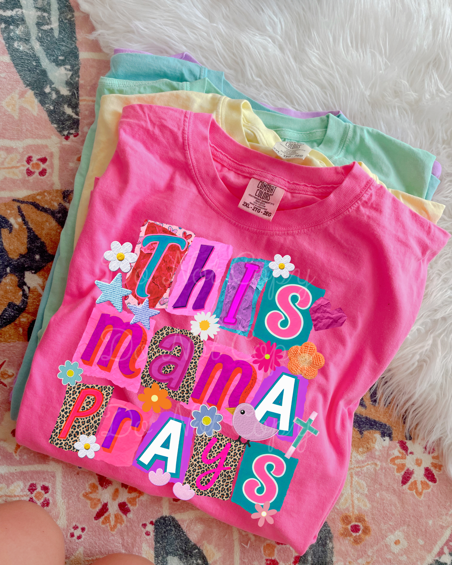 This Mama Prays DTF Graphics