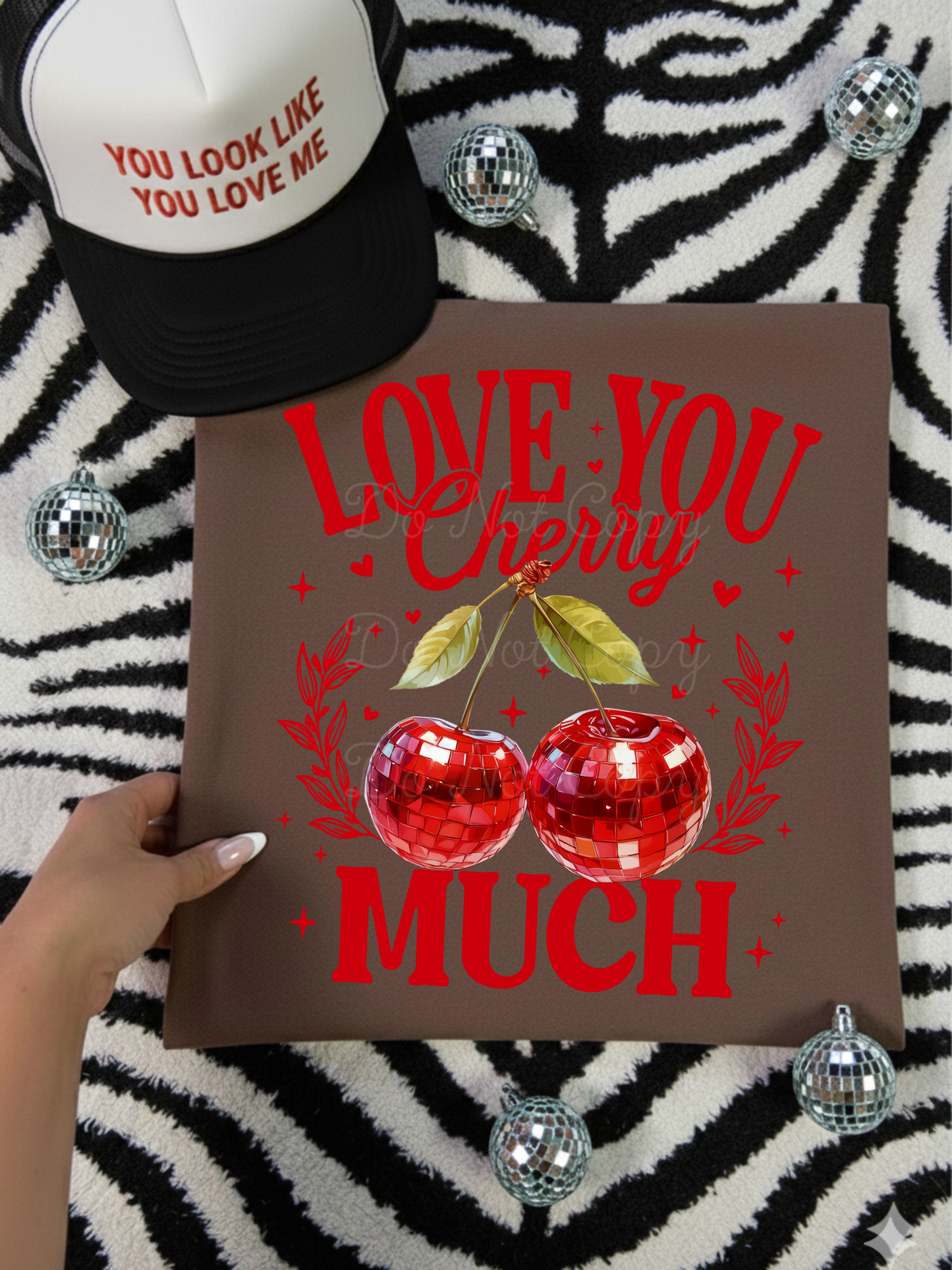 Love You Cherry Much DTF Graphics