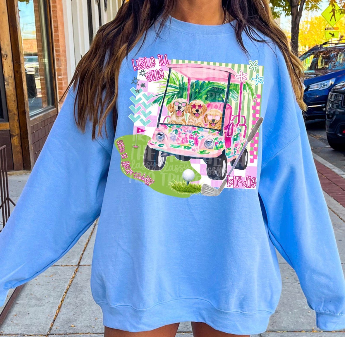 Hole In One Golf Cart DTF Graphics