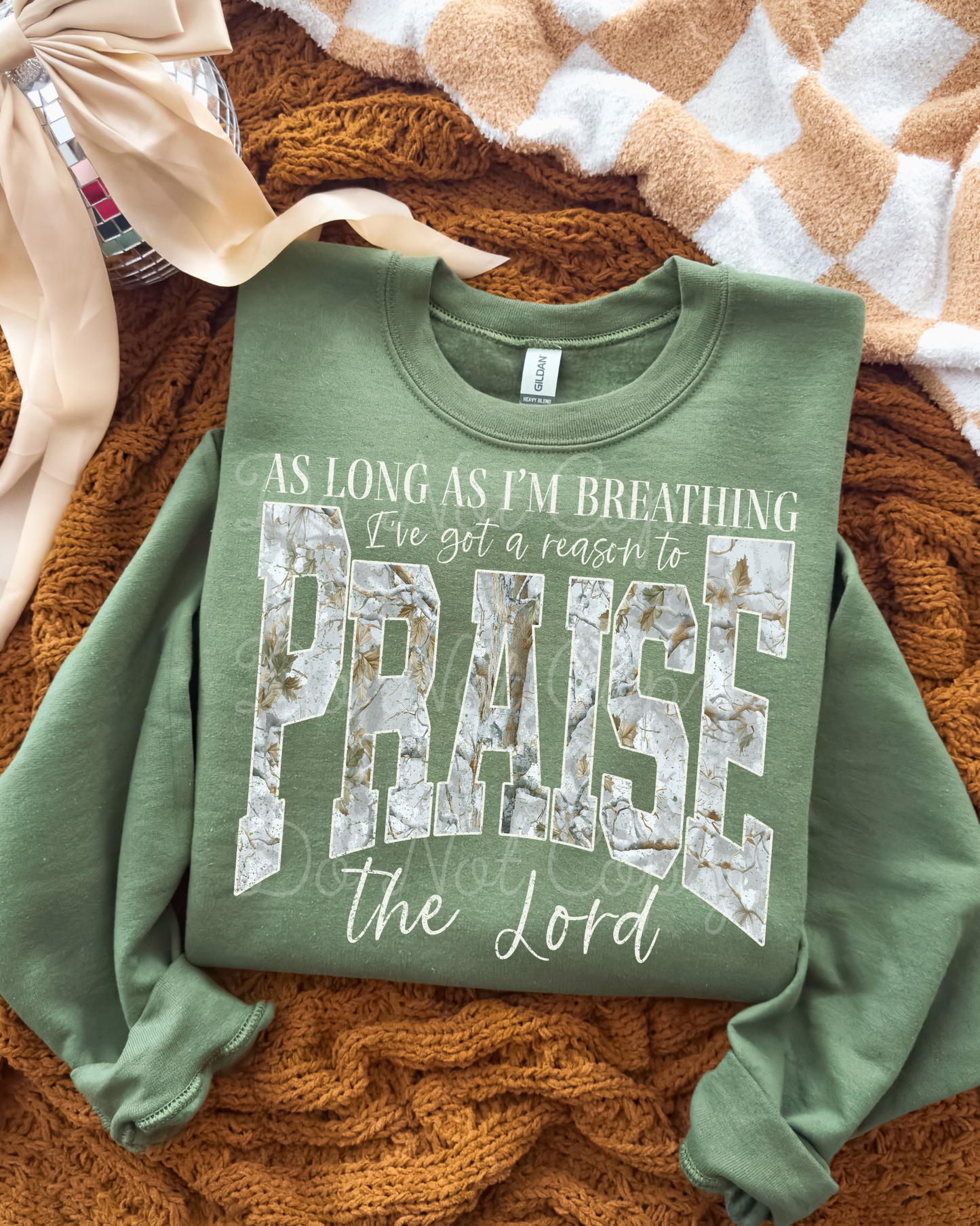 As Long As I’m Breathing I’ve Got A Reason To Praise The Lord DTF Graphics