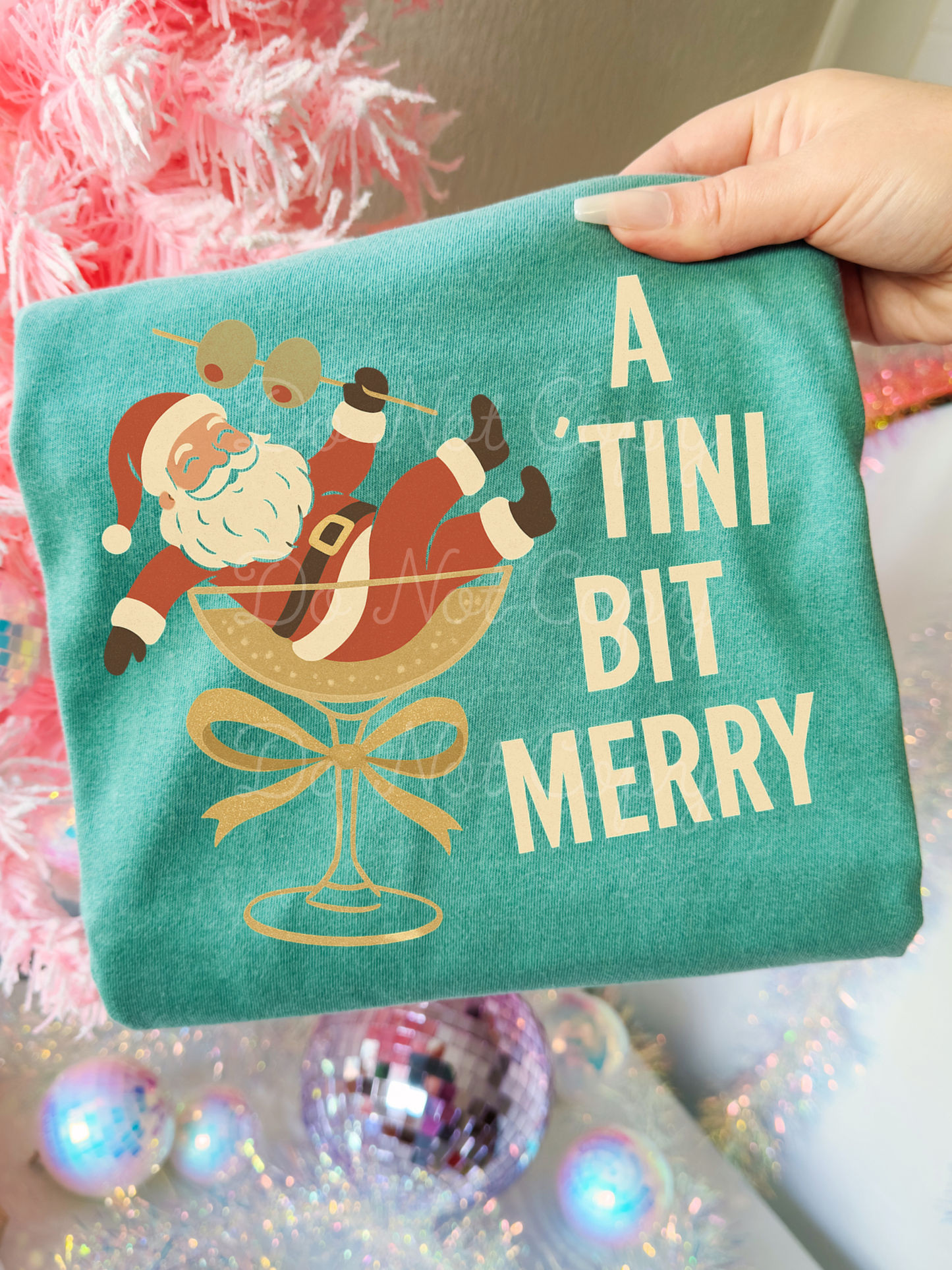 A Tini Bit Merry DTF Graphics