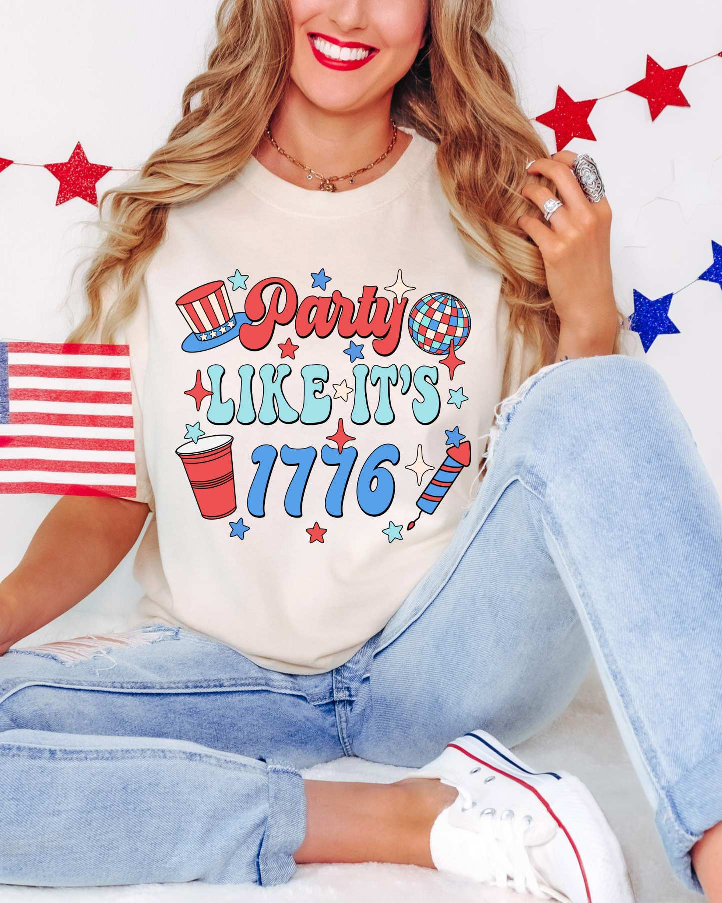Party Like It’s 1776 Patriotic DTF Graphics