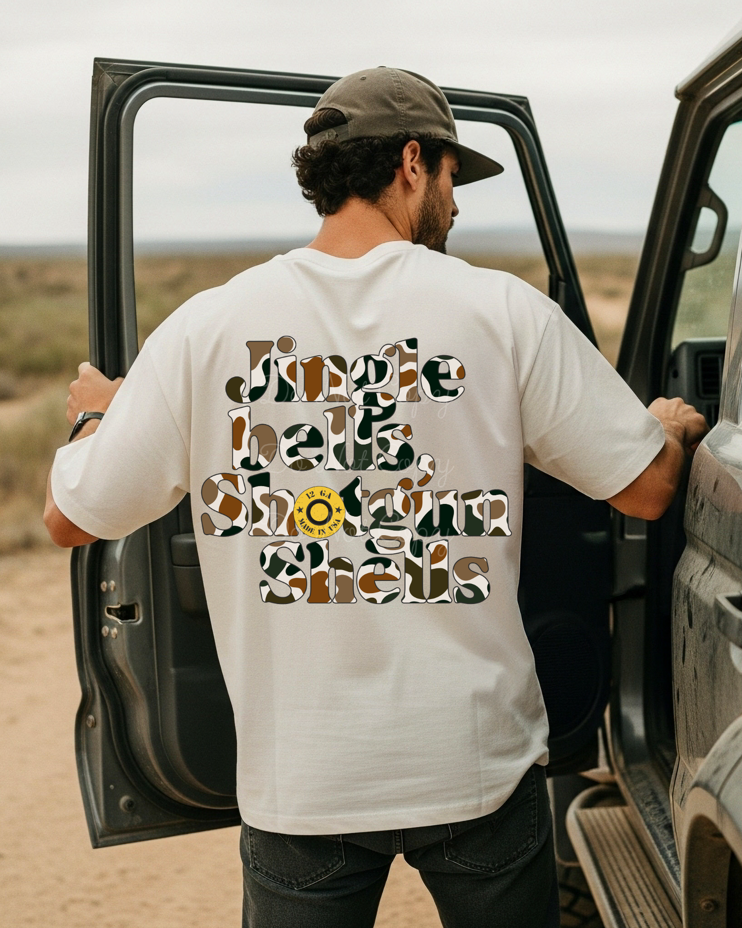 Jingle Bells Shotgun Shells (on back) DTF Graphics