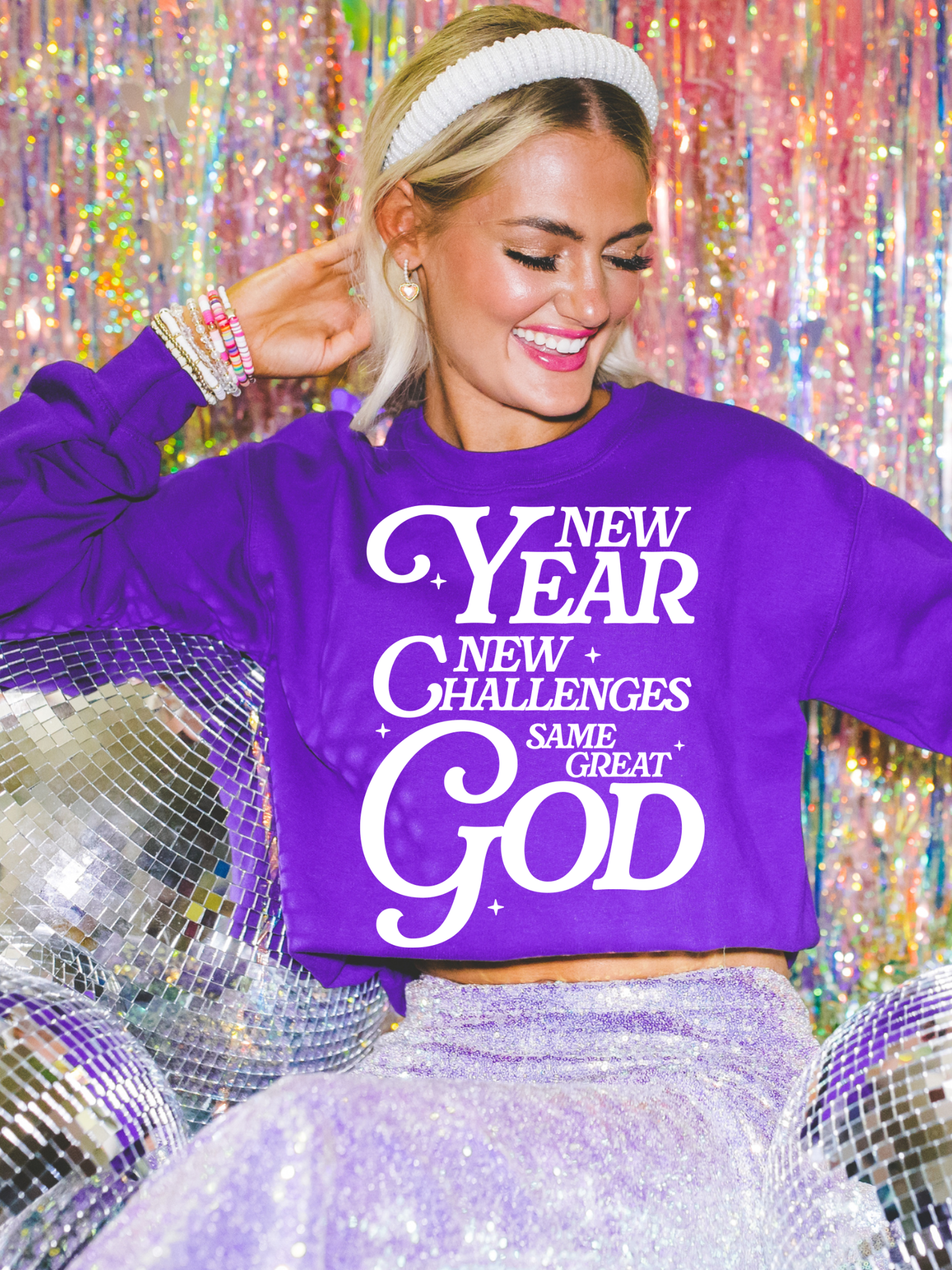 New Year New Challenges Same Great God DTF Graphics