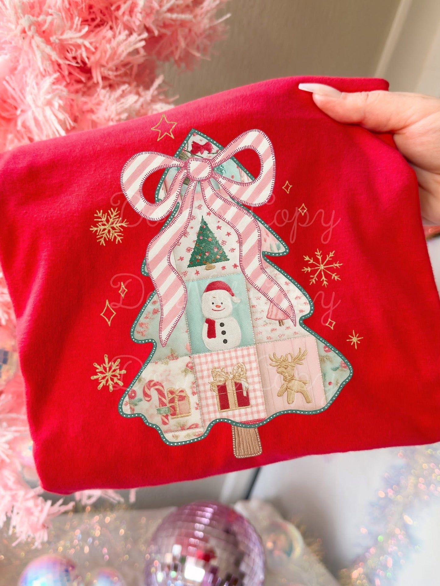 Photo Christmas Tree DTF Graphics