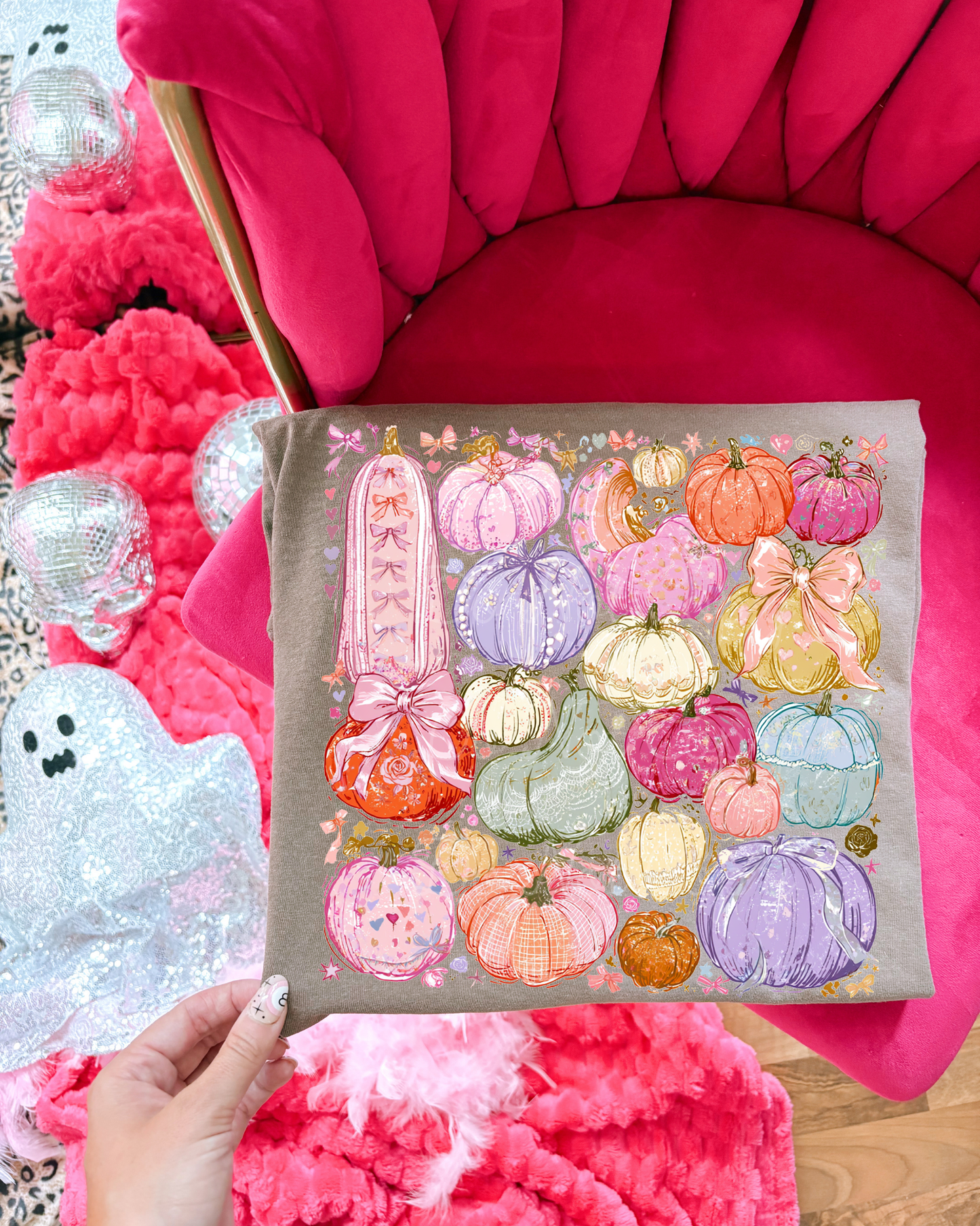Colorful Pumpkin Patch DTF Graphic