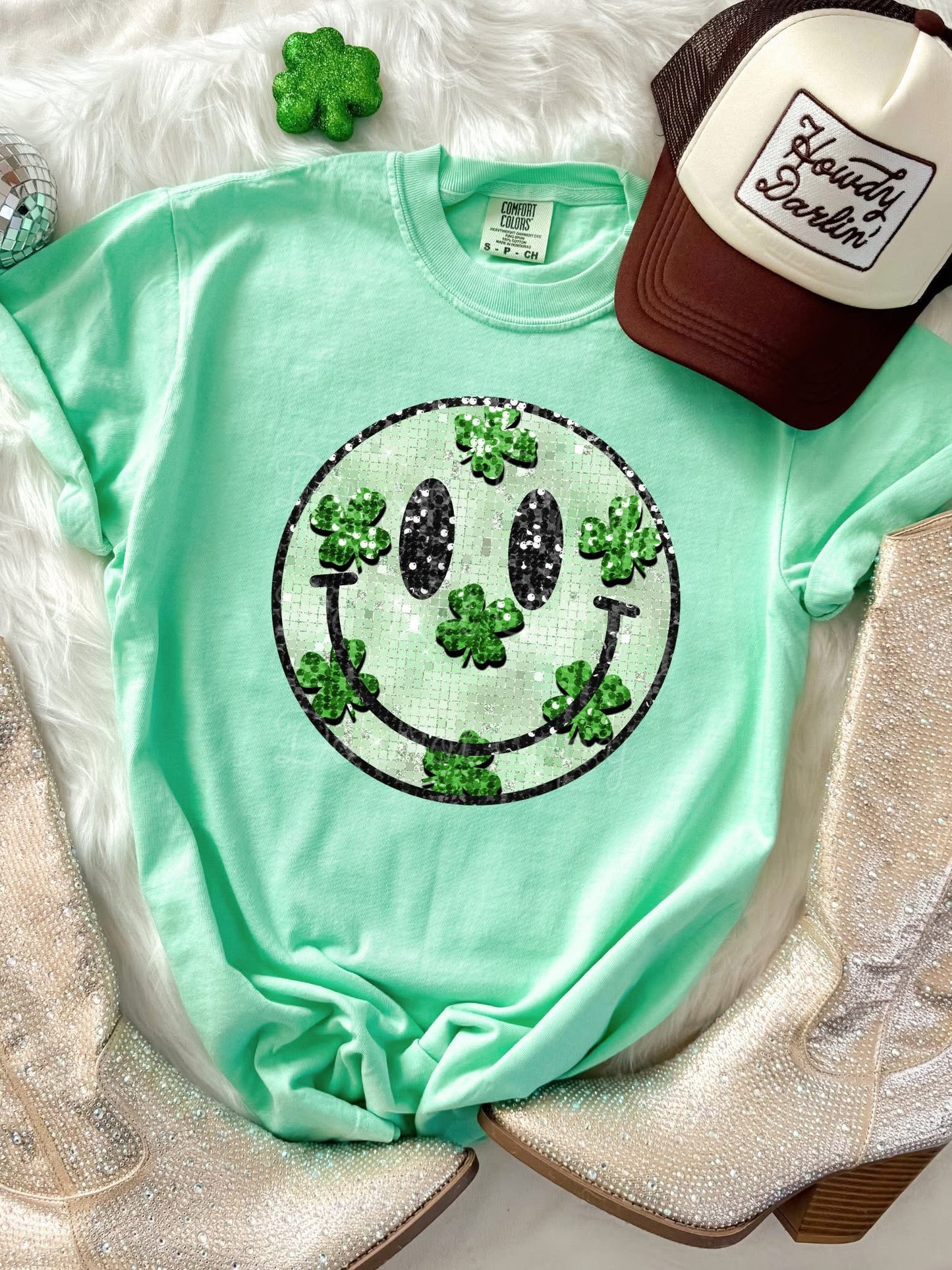 St. Patrick’s Day Smiley DTF Graphics