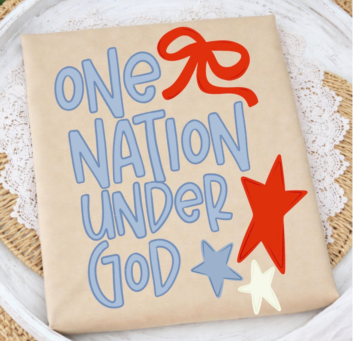 One Nation Under God DTF Graphics