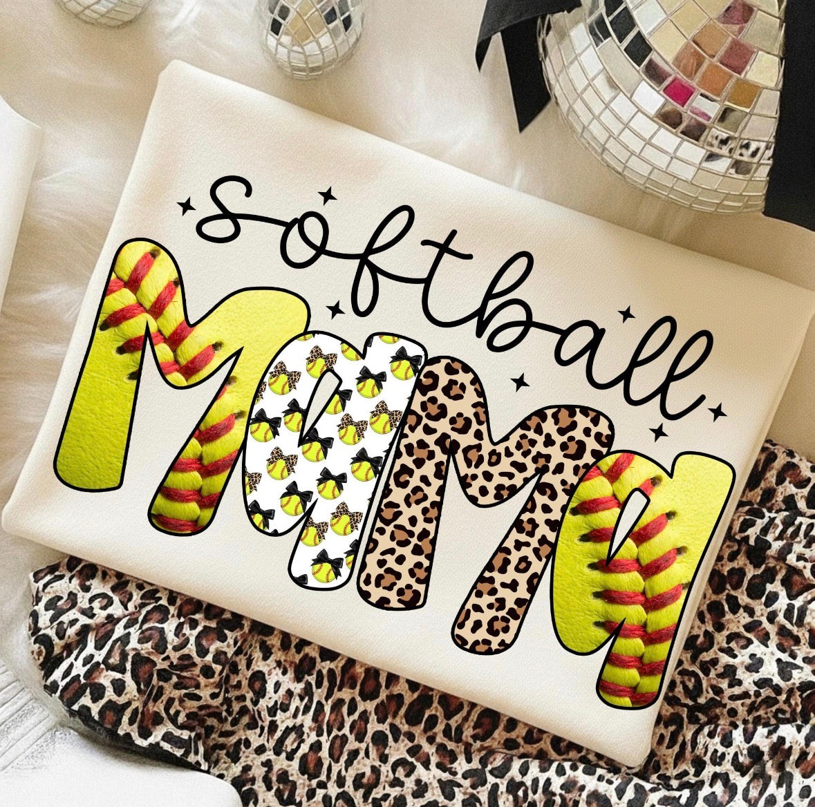 Softball Mama DTF Graphics