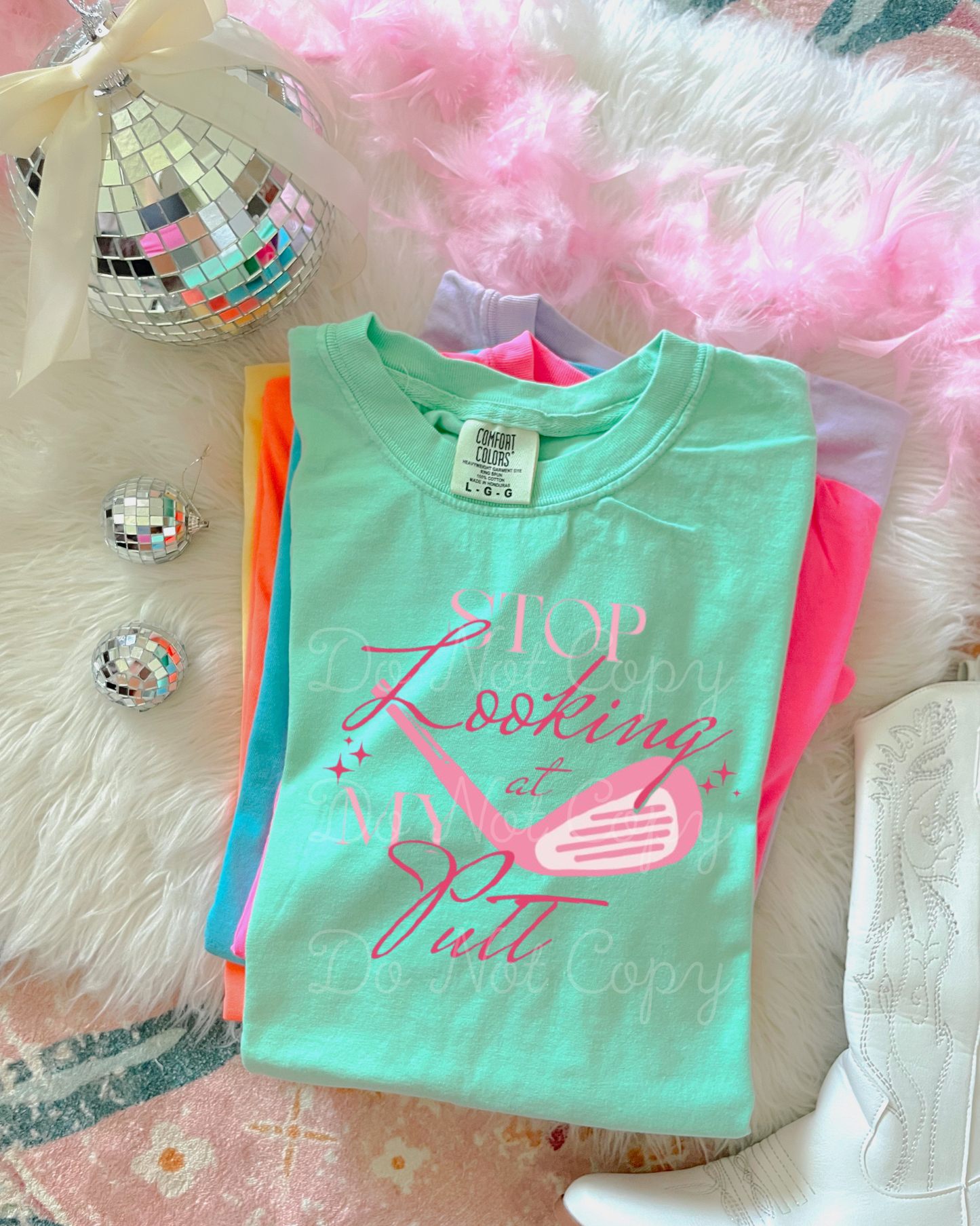 Stop Looking At My Putt DTF Graphics