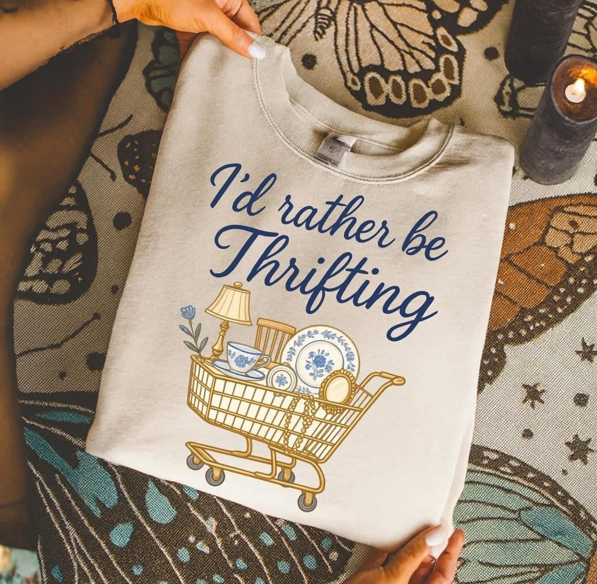 I’d Rather Be Thrifting DTF Graphics