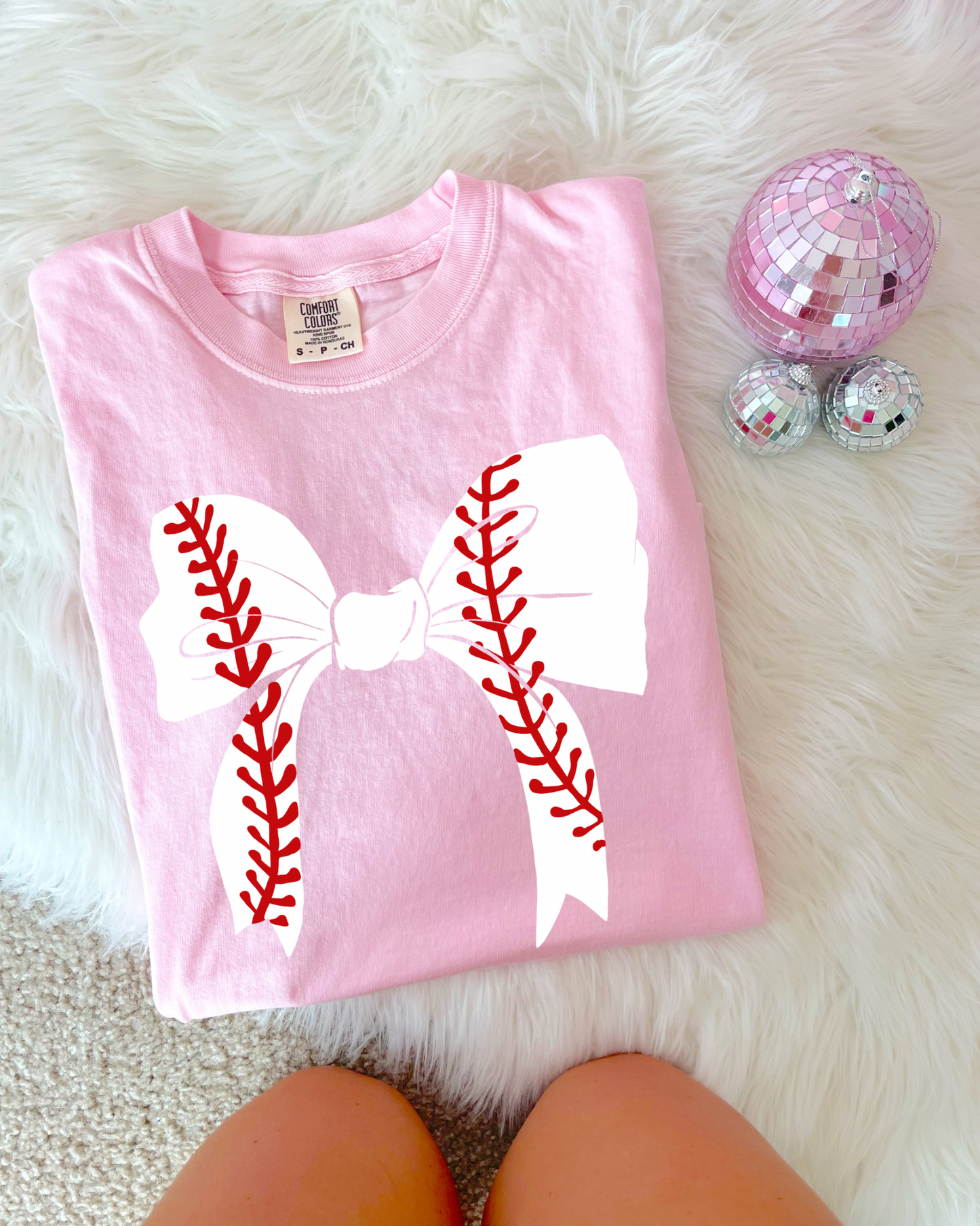Baseball Bow DTF Graphics
