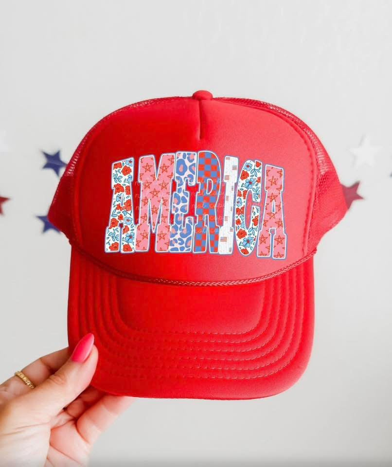 America DTF Red Hat