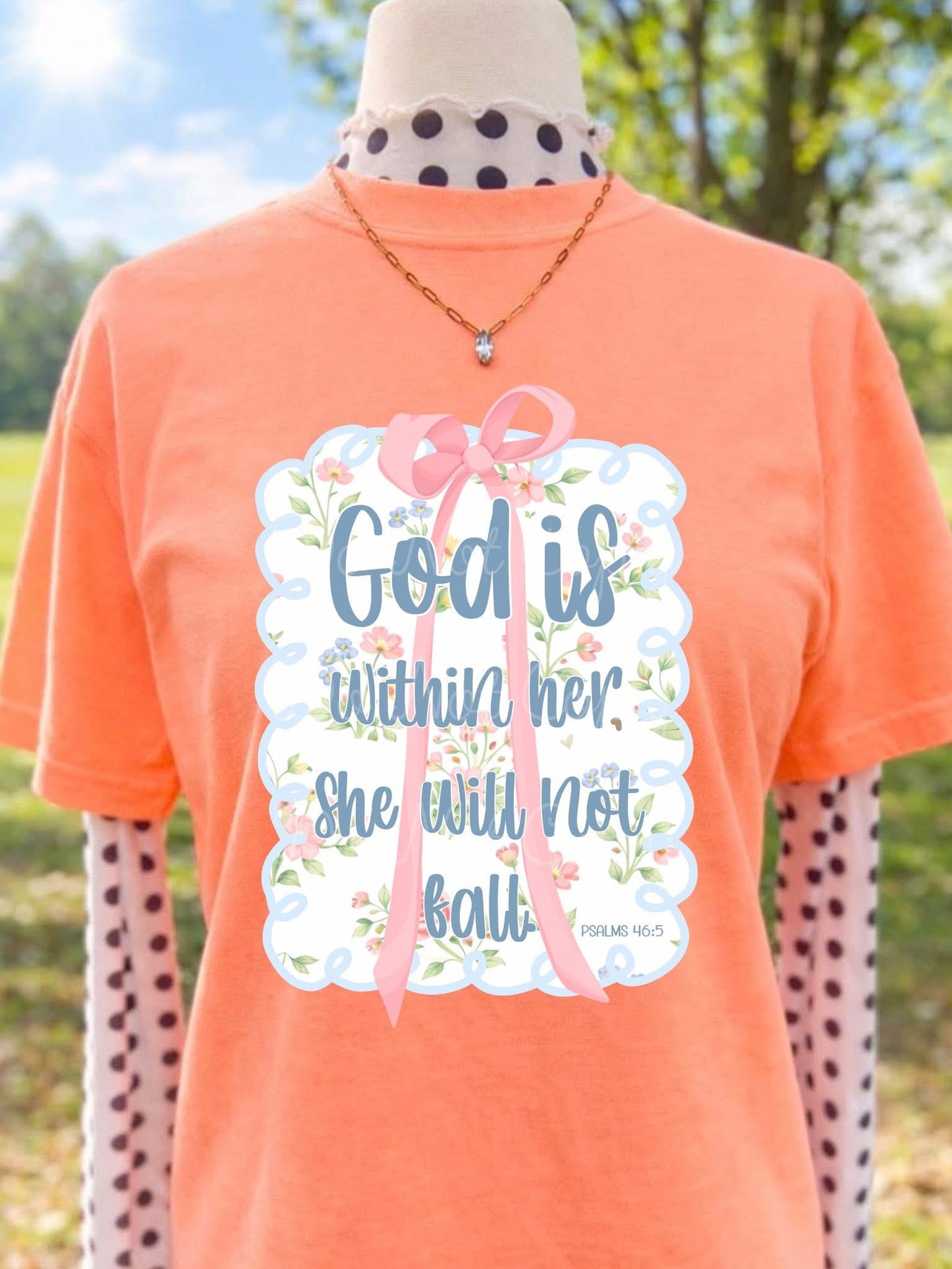 God Is Within Her DTF Graphics