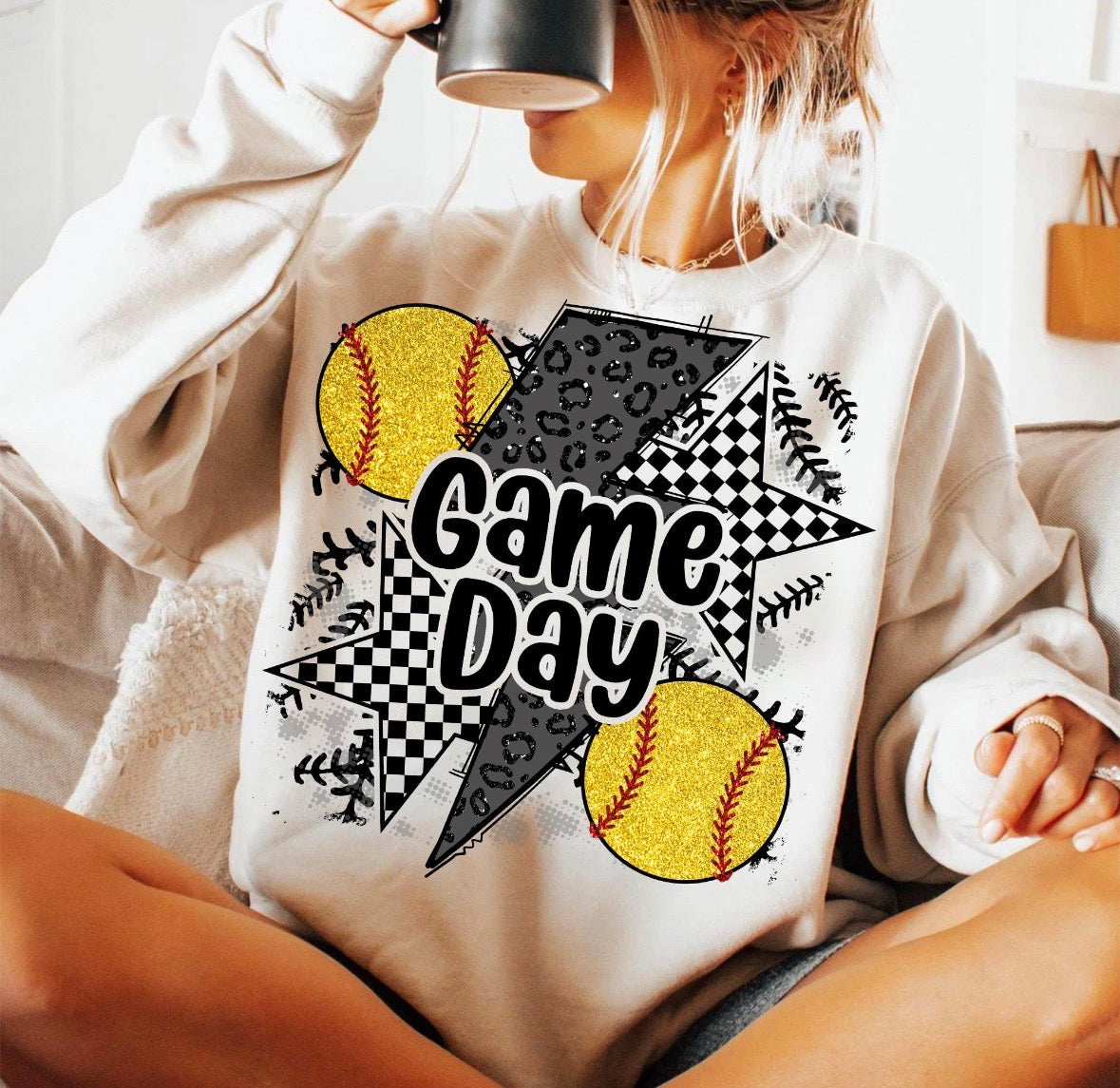 Softball Game Day DTF Graphics